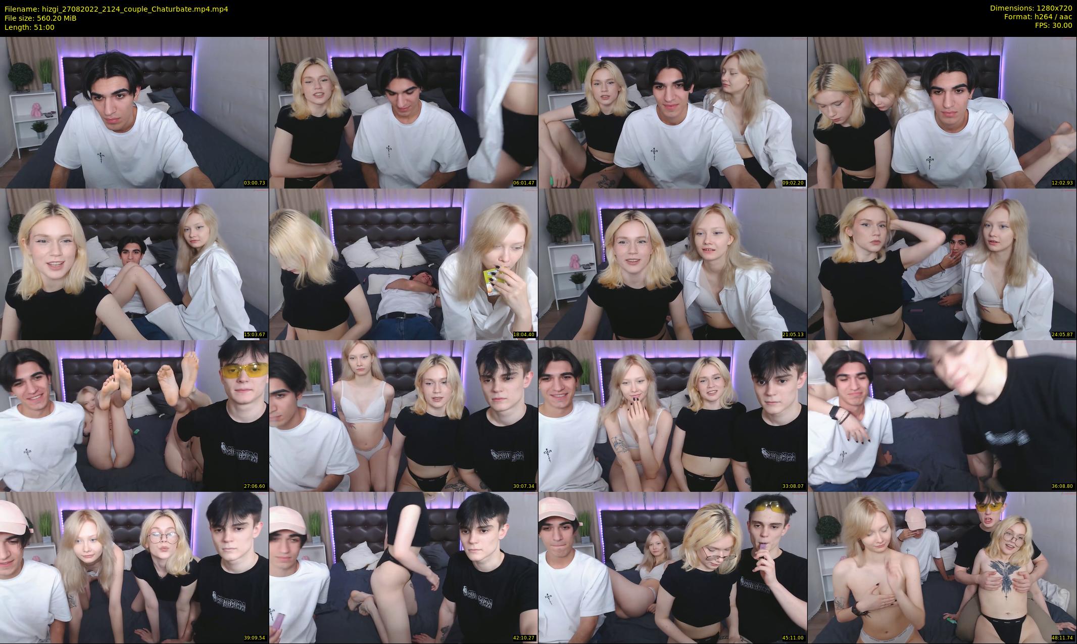 hizgi — 51 minute Chaturbate couple cam show recording, 720p, Aug 27, 2022