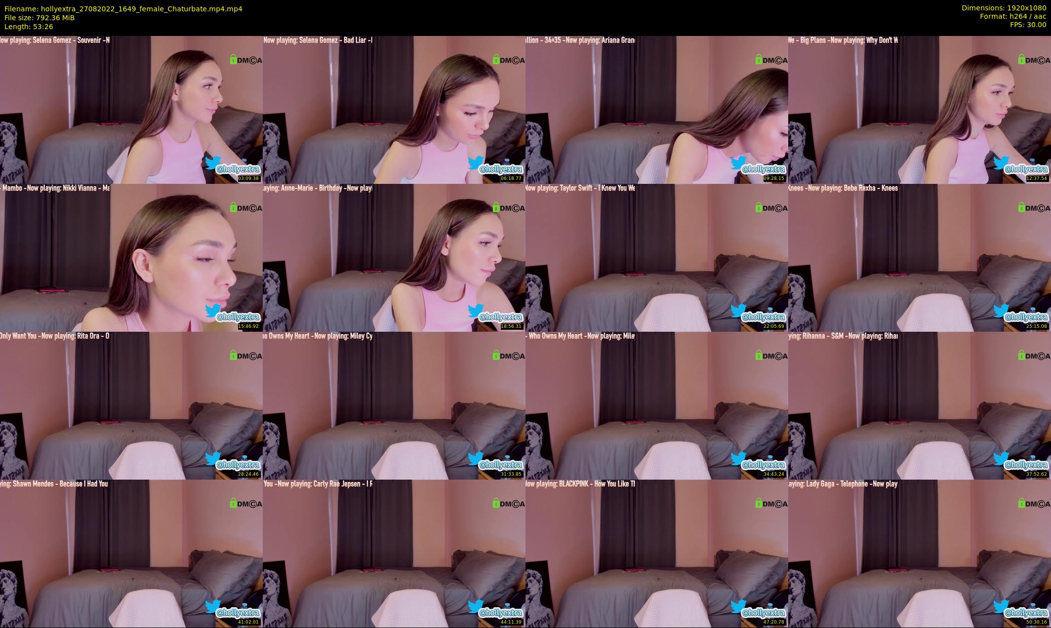 hollyextra — 54 minute Chaturbate female cam show recording, 1080p, Aug 27, 2022