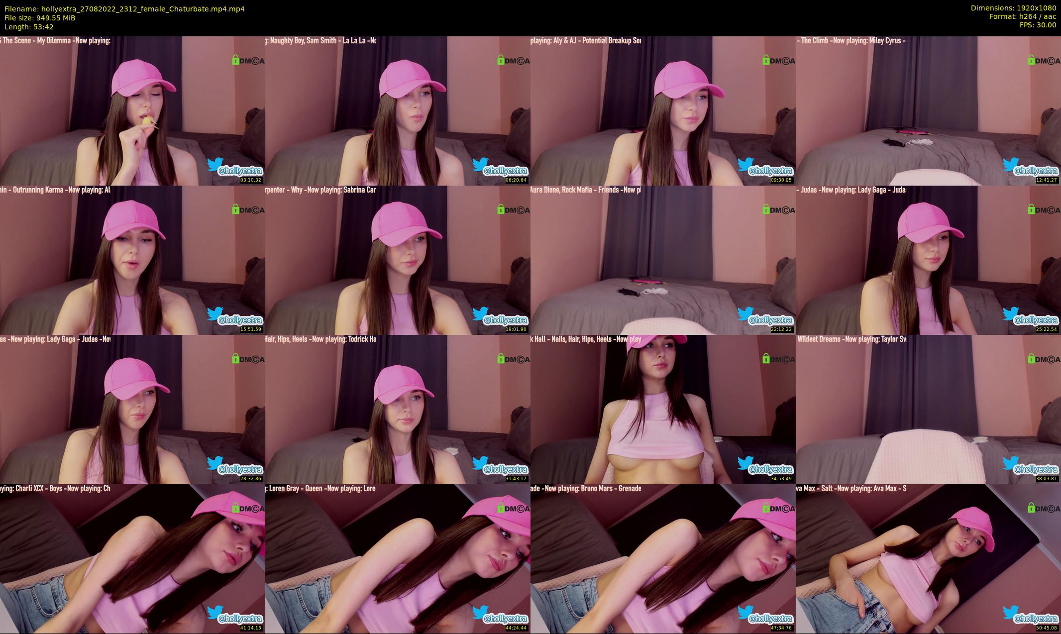 hollyextra — 54 minute Chaturbate female cam show recording, 1080p, Aug 27, 2022