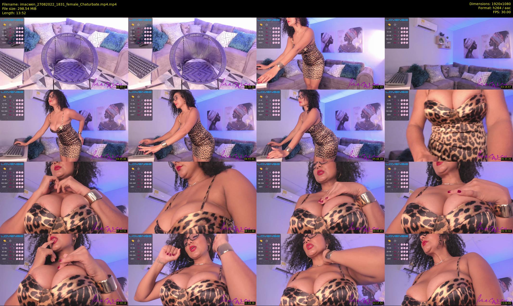 imacwen — 14 minute Chaturbate female cam show recording, 1080p, Aug 27, 2022