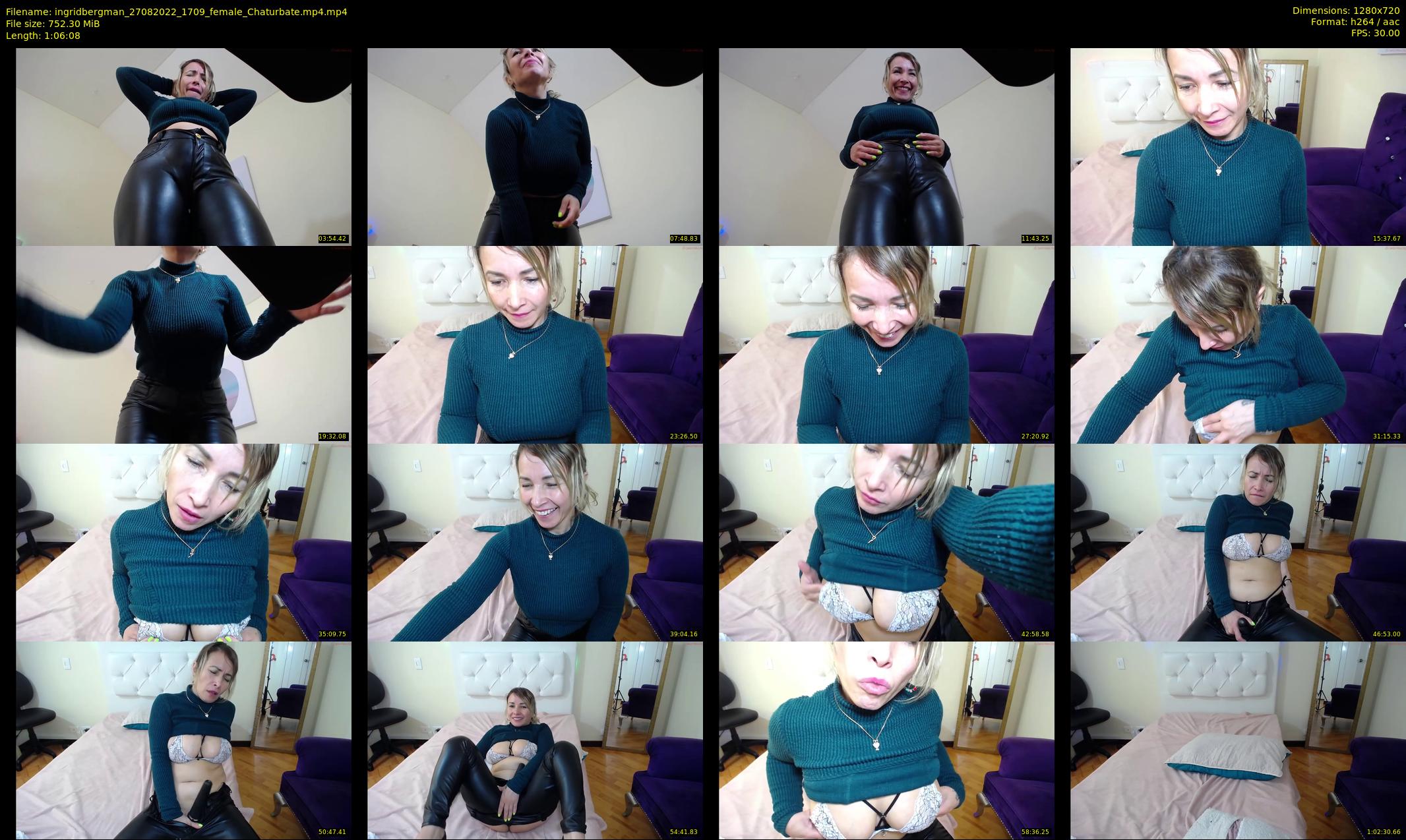 ingridbergman — 67 minute Chaturbate female cam show recording, 720p, Aug 27, 2022