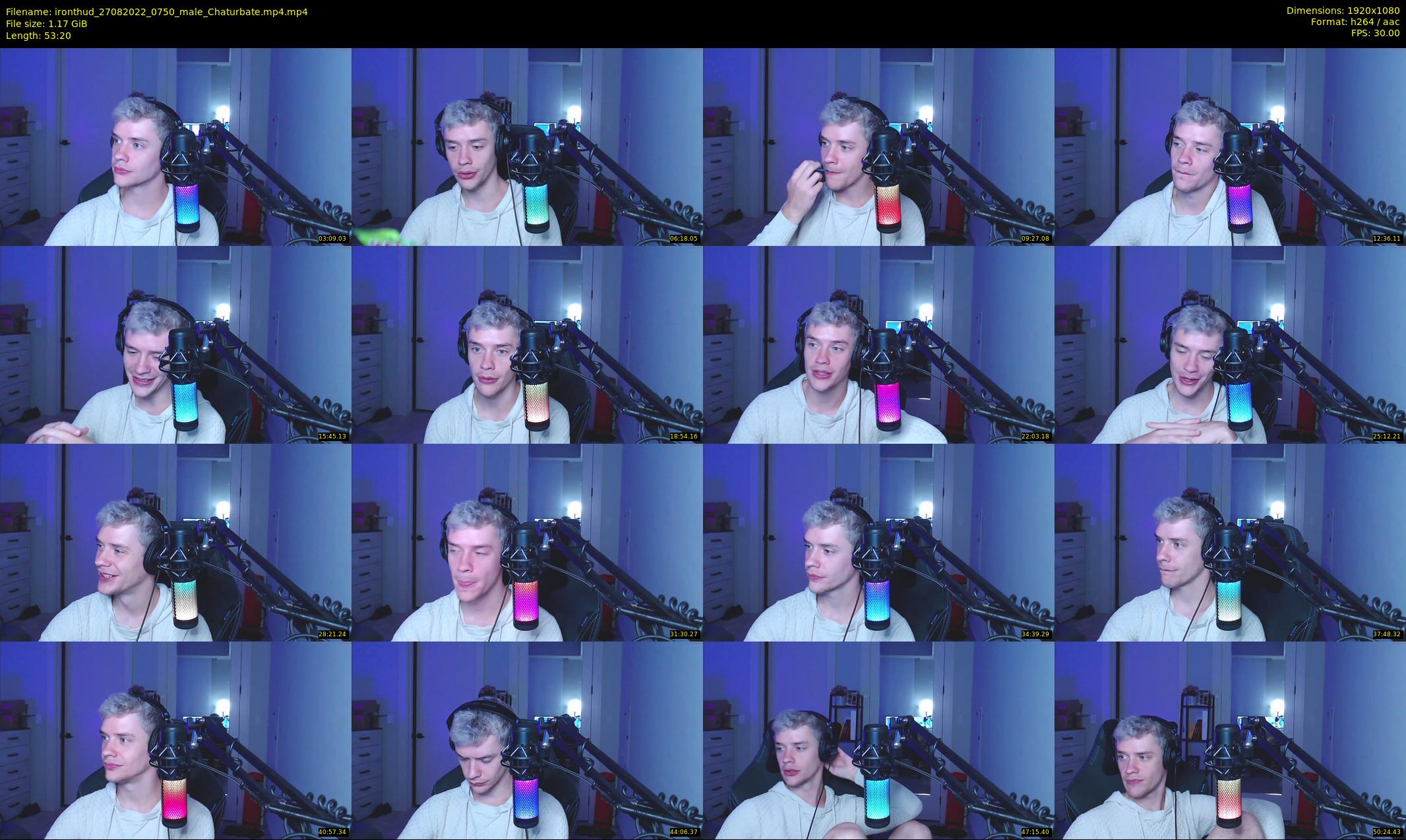 ironthud — 54 minute Chaturbate male cam show recording, 1080p, Aug 27, 2022