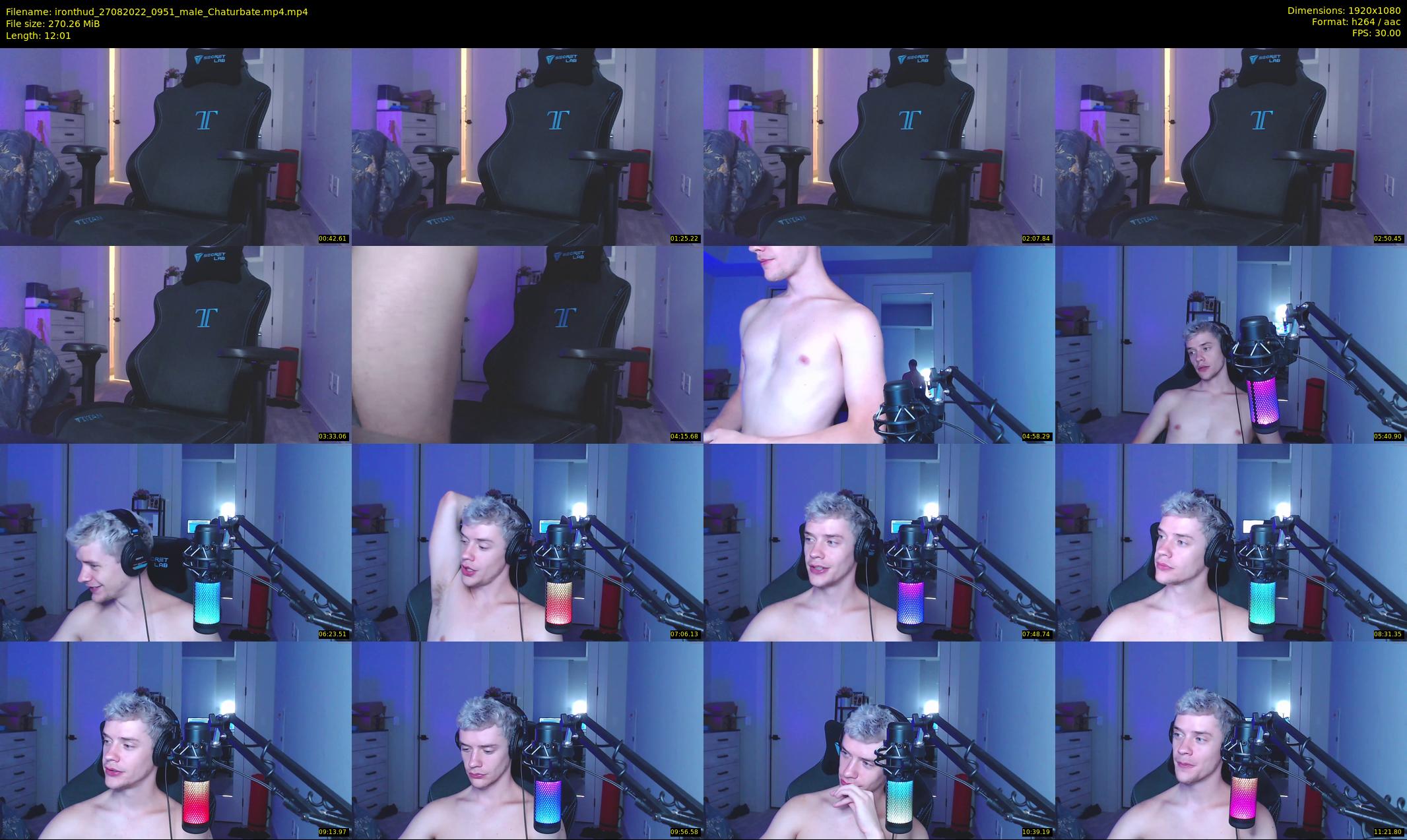 ironthud — 13 minute Chaturbate male cam show recording, 1080p, Aug 27, 2022