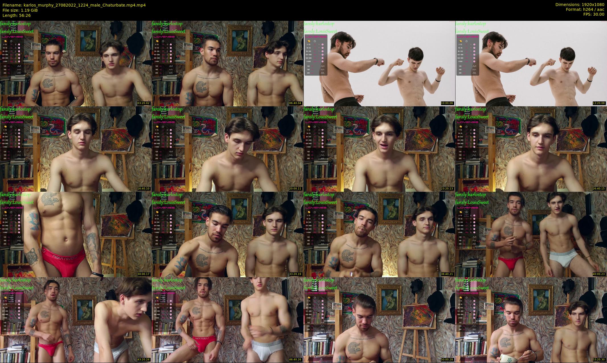 karlos_murphy — 57 minute Chaturbate male cam show recording, 1080p, Aug 27, 2022