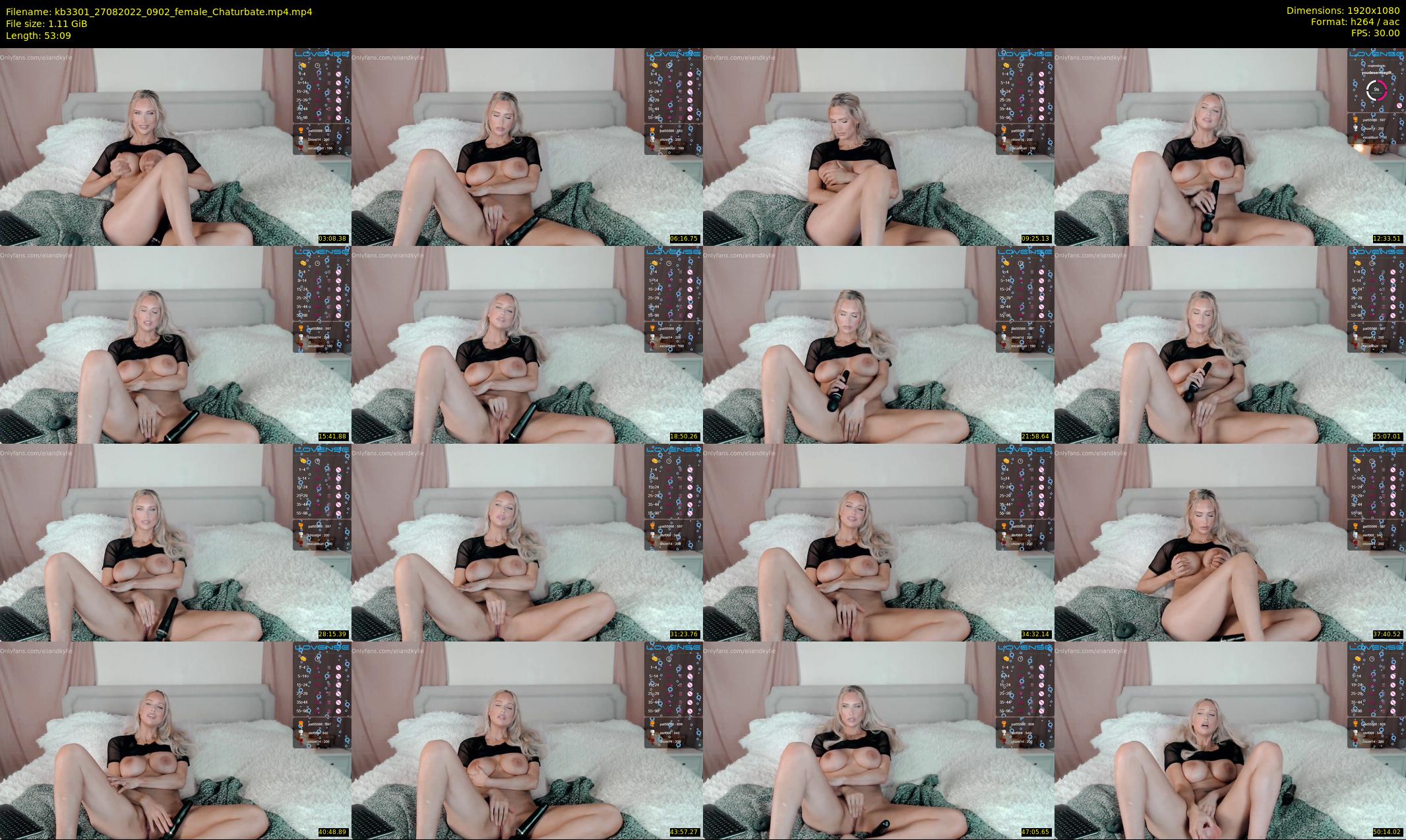 kb3301 — 54 minute Chaturbate couple cam show recording, 1080p, Aug 27, 2022