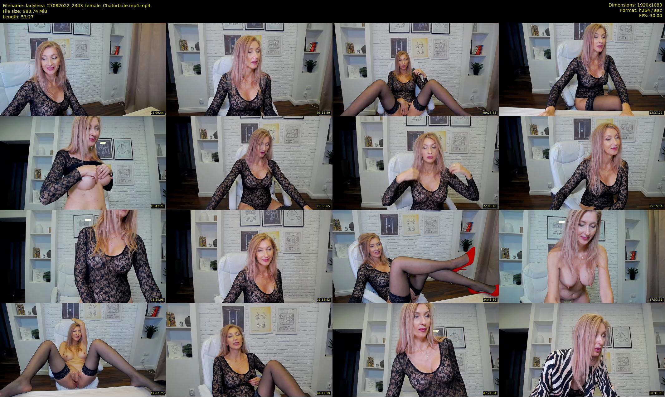ladyleea — 54 minute Chaturbate female cam show recording, 1080p, Aug 27, 2022