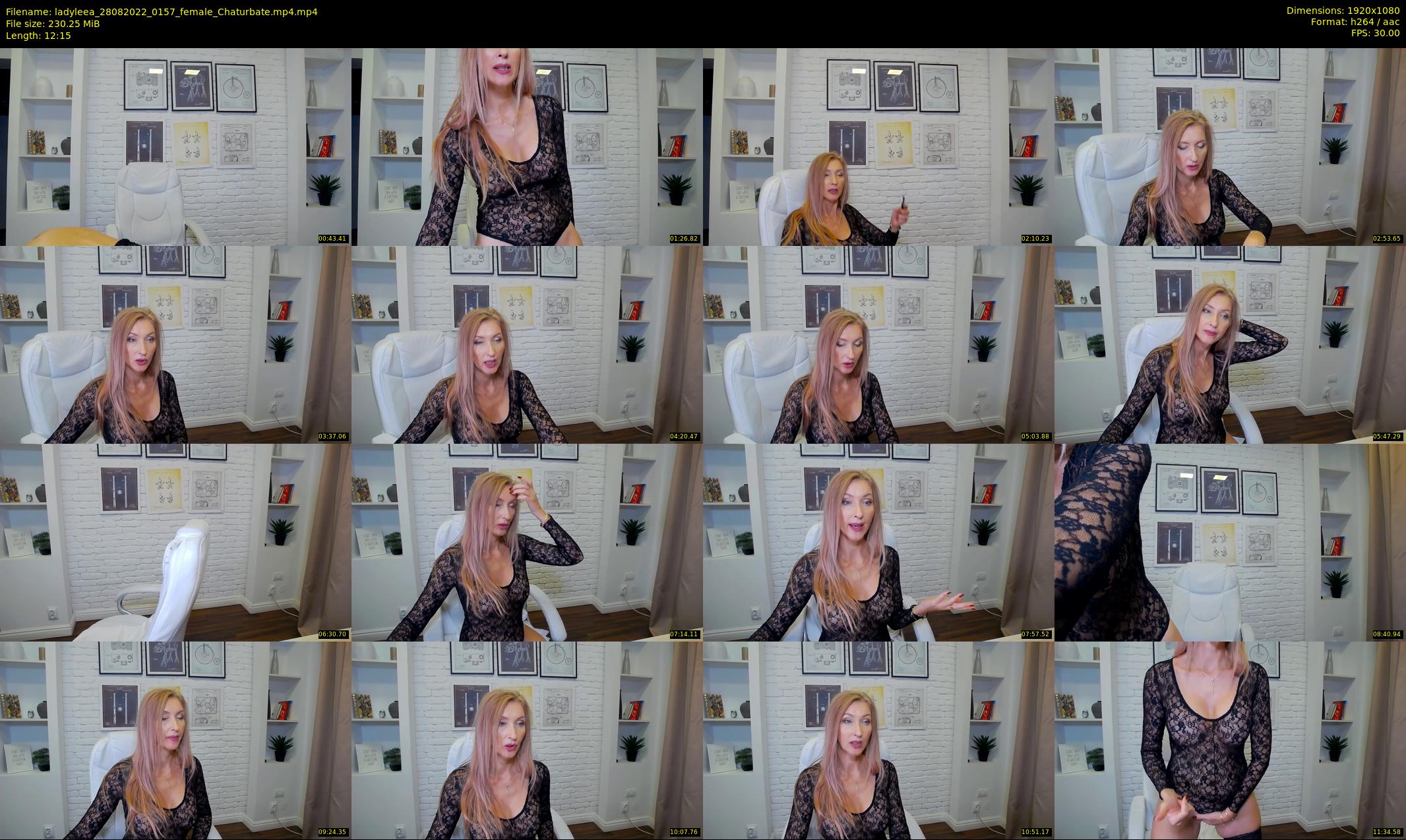 ladyleea — 13 minute Chaturbate female cam show recording, 1080p, Aug 28, 2022