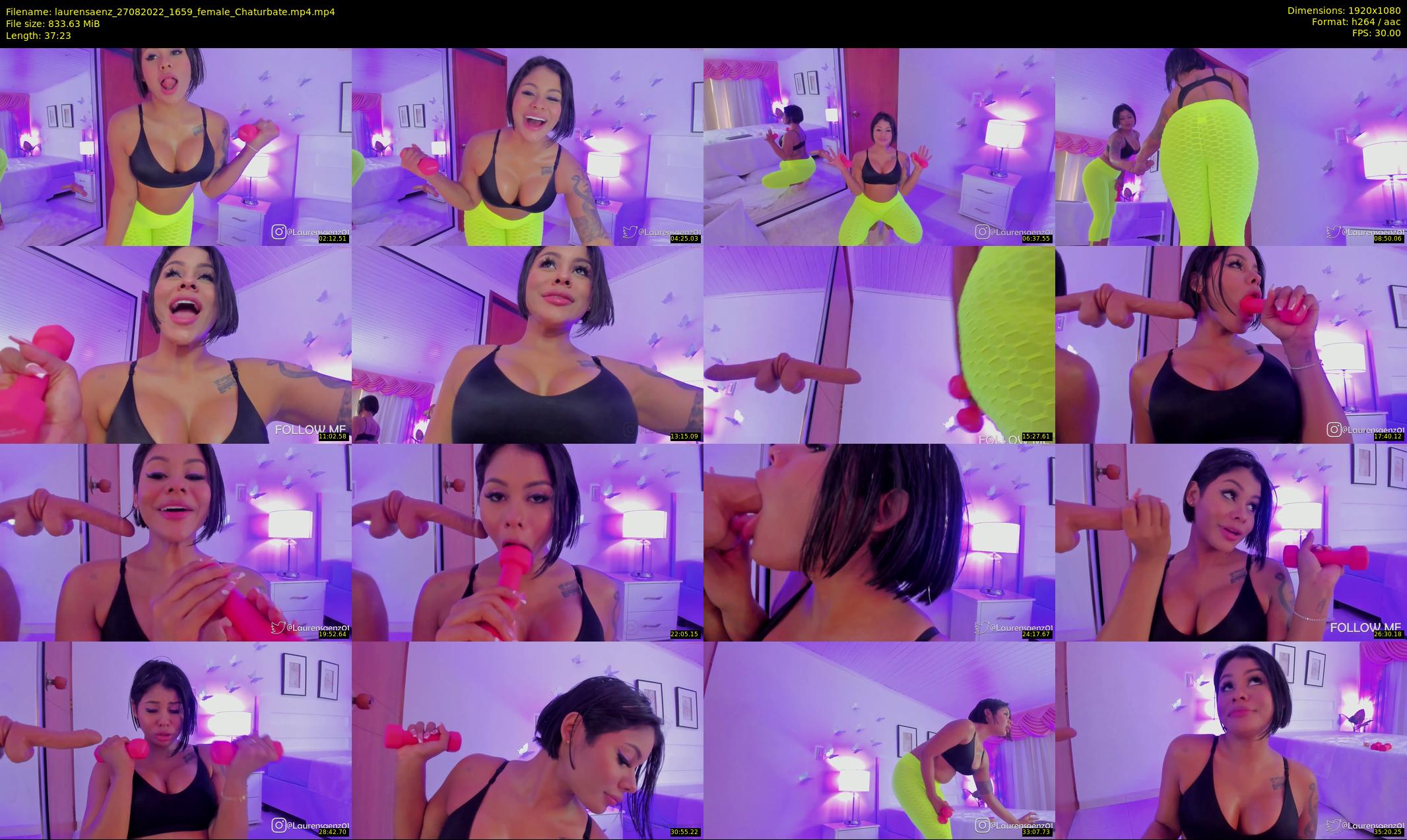 laurensaenz — 38 minute Chaturbate female cam show recording, 1080p, Aug 27, 2022