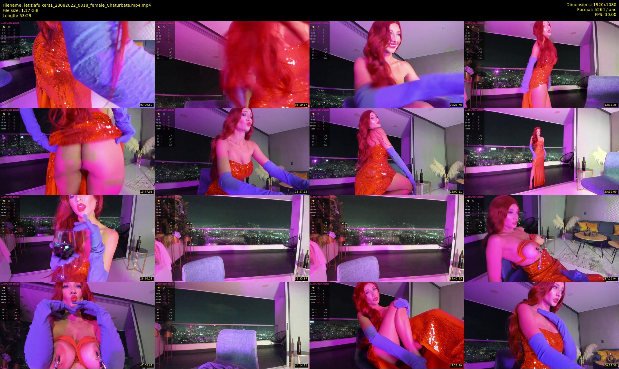 letiziafulkers1 — 54 minute Chaturbate female cam show recording, 1080p, Aug 28, 2022