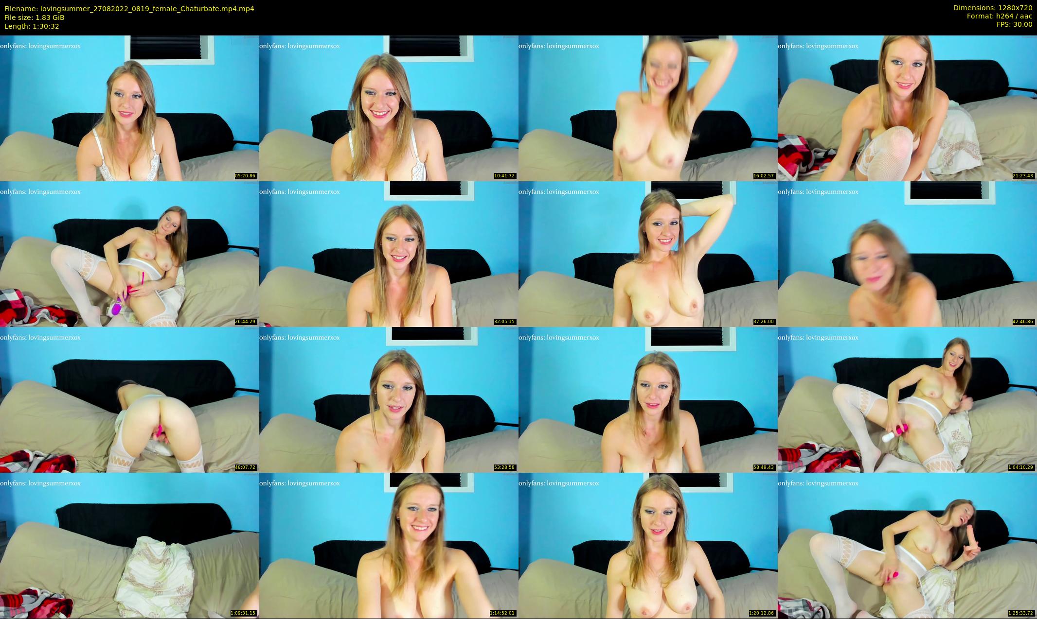lovingsummer — 91 minute Chaturbate female cam show recording, 720p, Aug 27, 2022