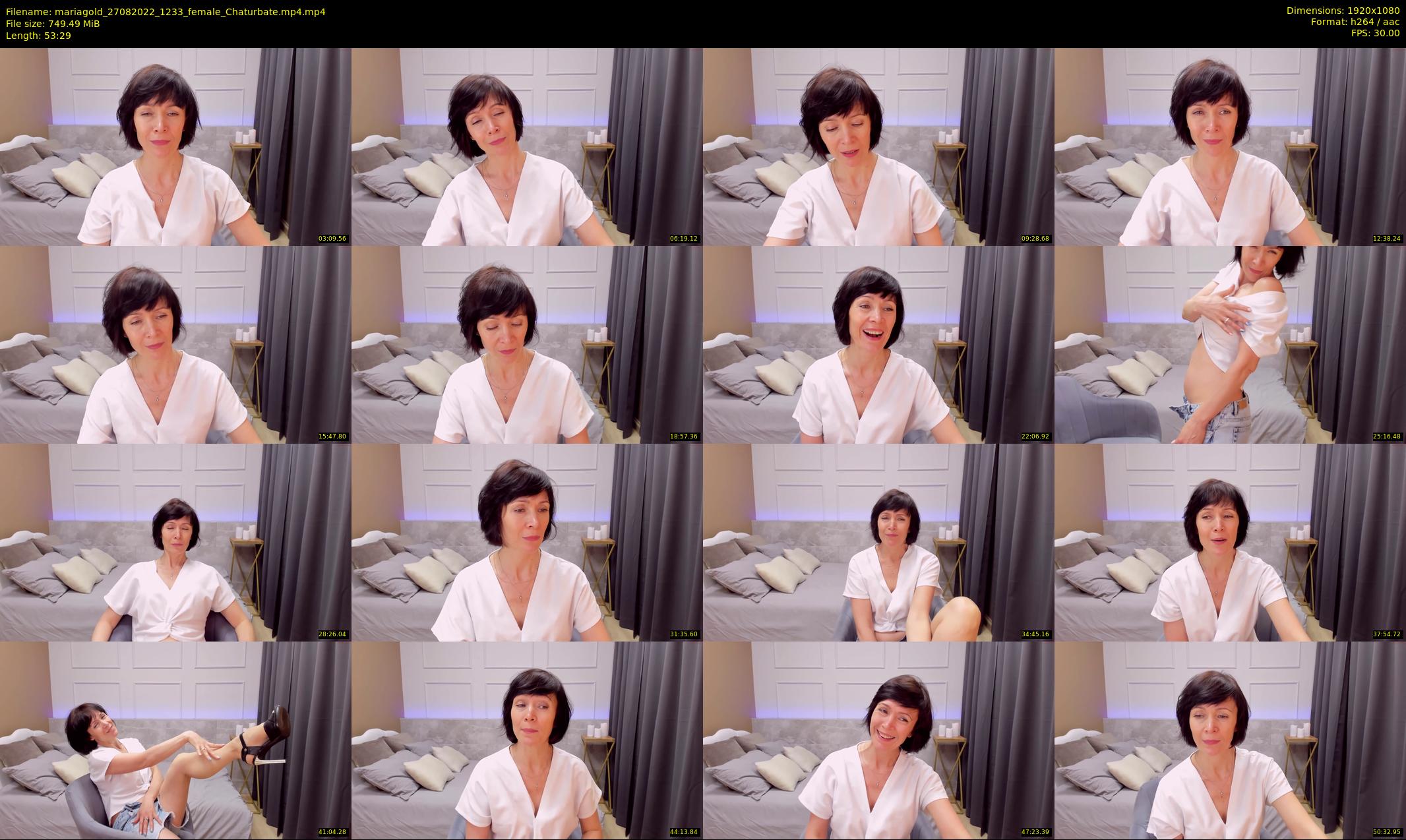 mariagold — 54 minute Chaturbate female cam show recording, 1080p, Aug 27, 2022