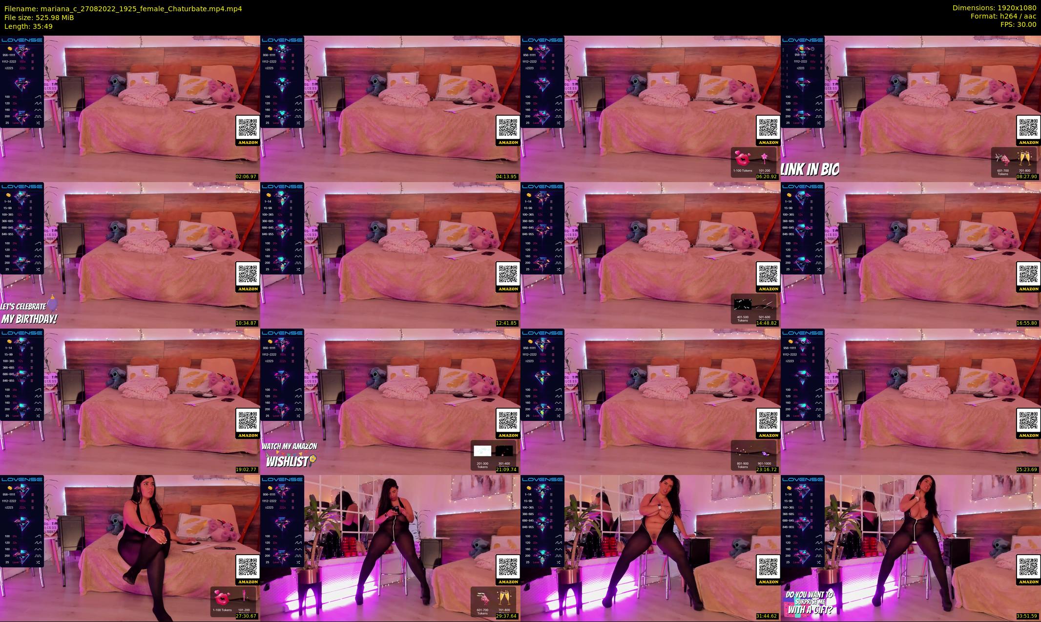 mariana_c — 36 minute Chaturbate female cam show recording, 1080p, Aug 27, 2022