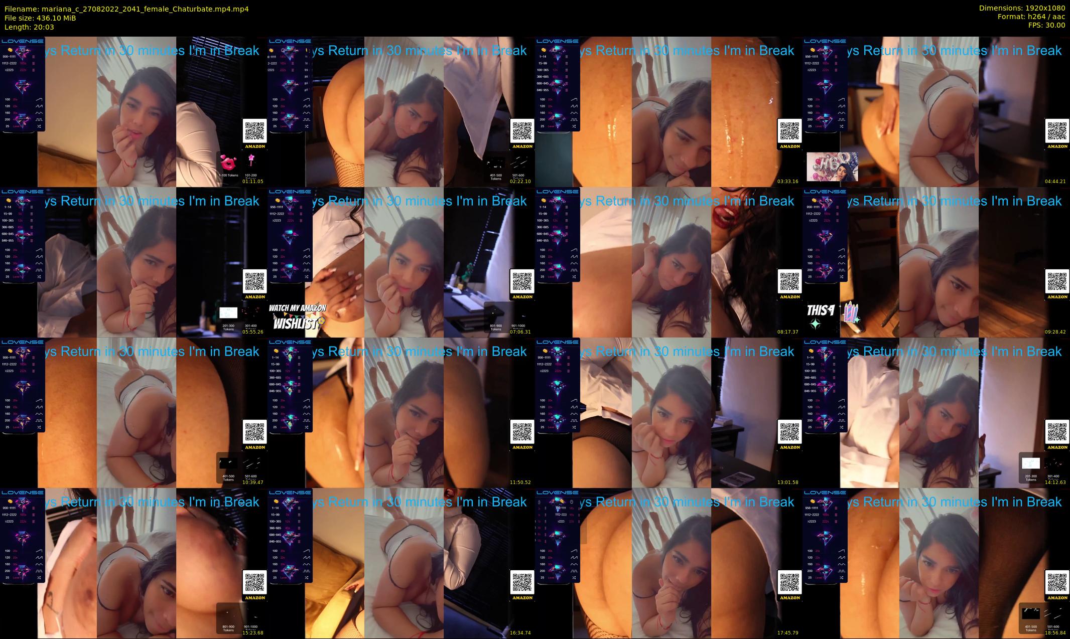 mariana_c — 21 minute Chaturbate female cam show recording, 1080p, Aug 27, 2022