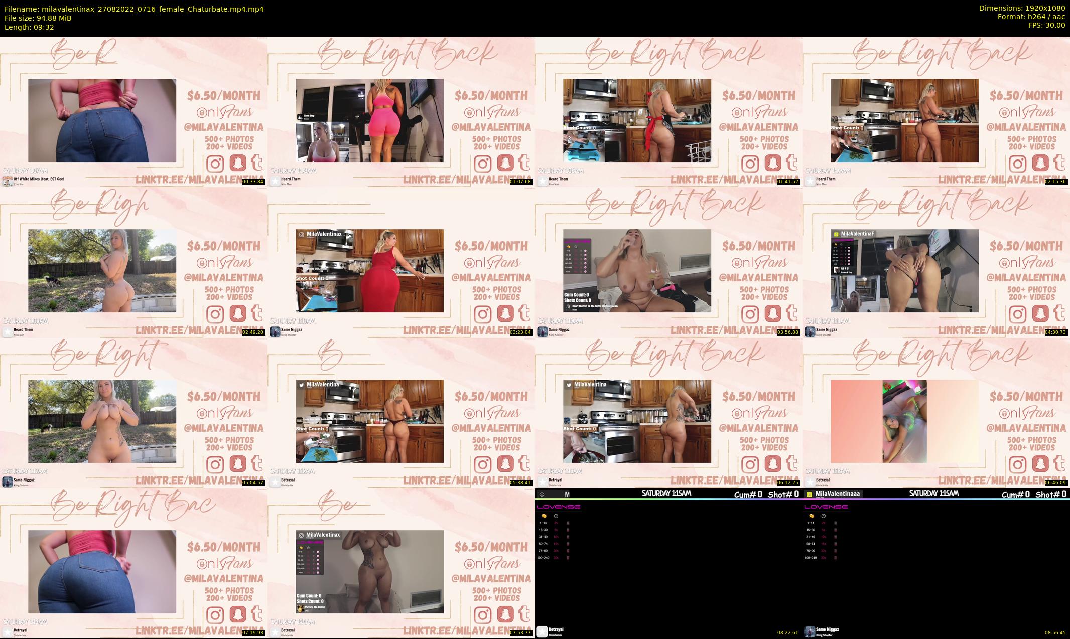milavalentinax — 10 minute Chaturbate female cam show recording, 1080p, Aug 27, 2022