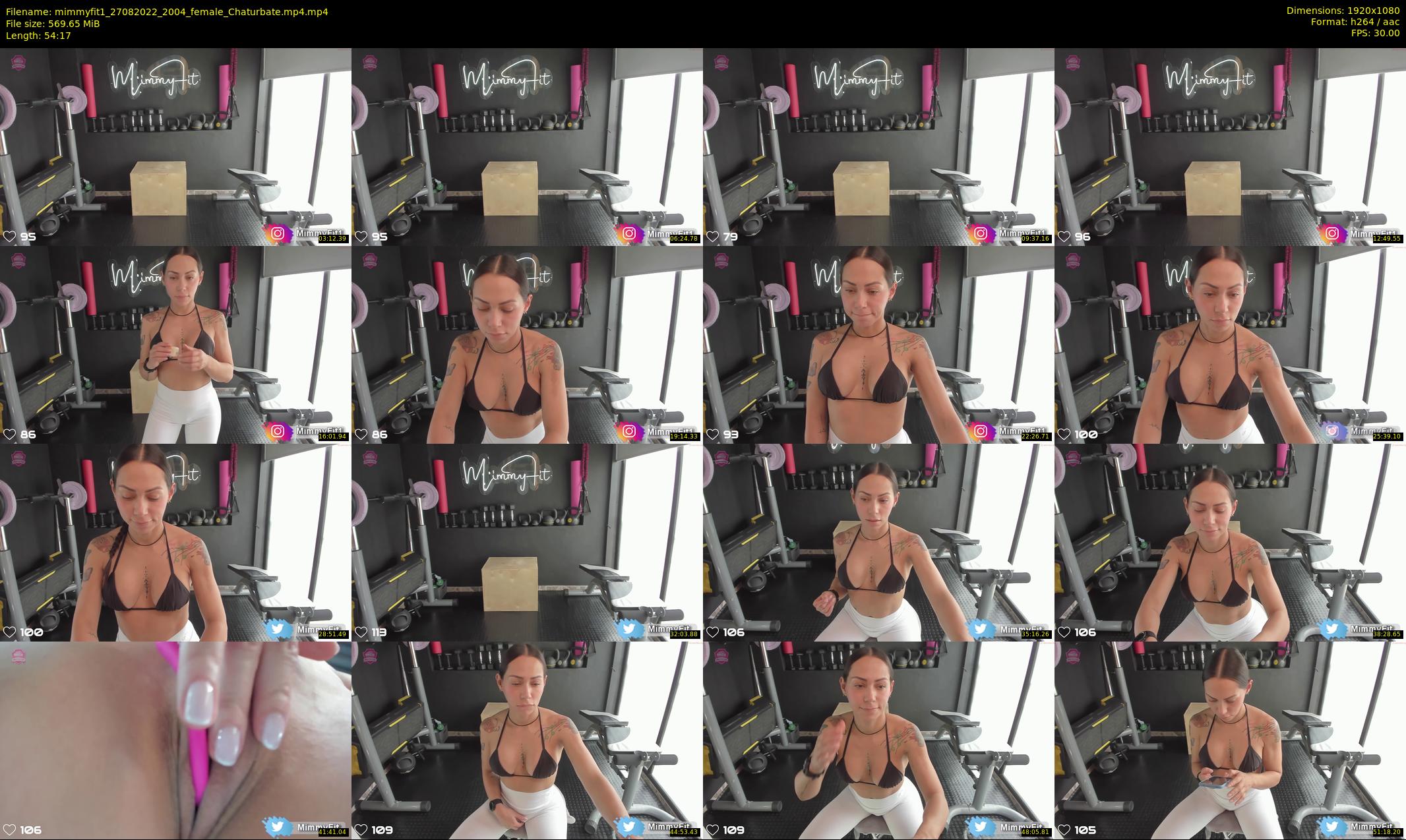 mimmyfit1 — 55 minute Chaturbate female cam show recording, 1080p, Aug 27, 2022