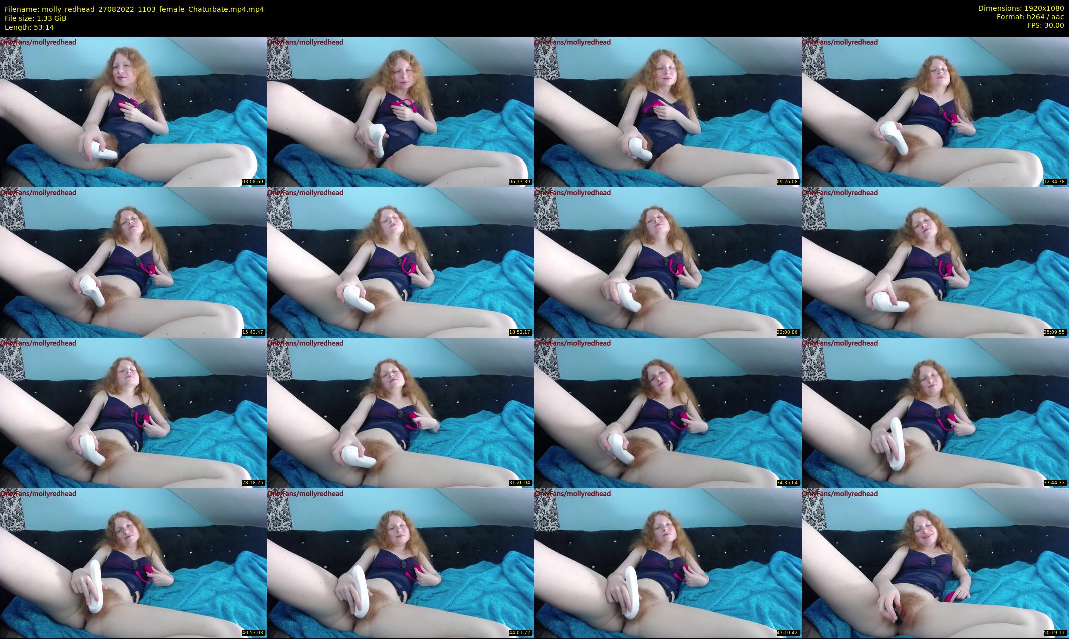 molly_redhead — 54 minute Chaturbate female cam show recording, 1080p, Aug 27, 2022