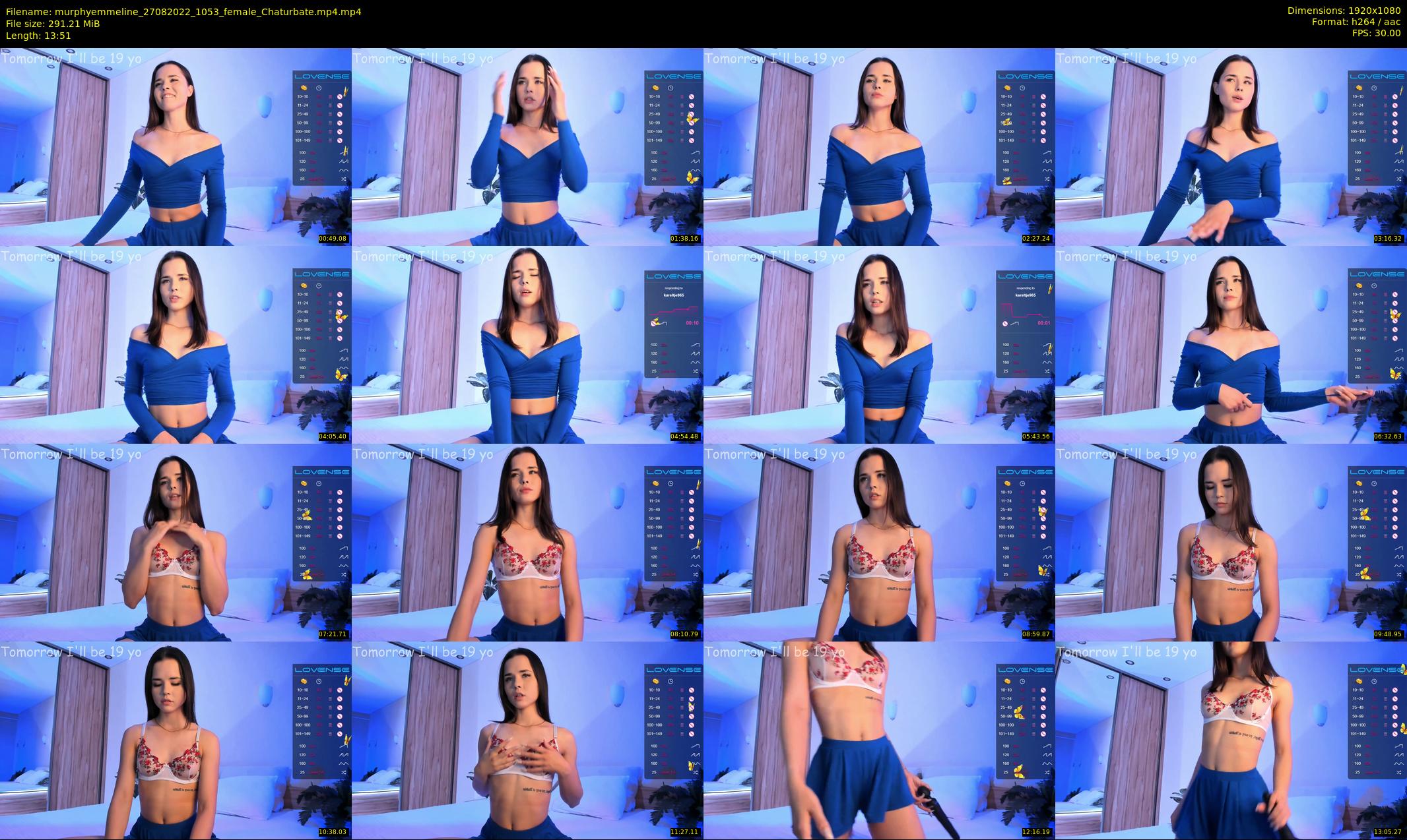 murphyemmeline — 14 minute Chaturbate female cam show recording, 1080p, Aug 27, 2022
