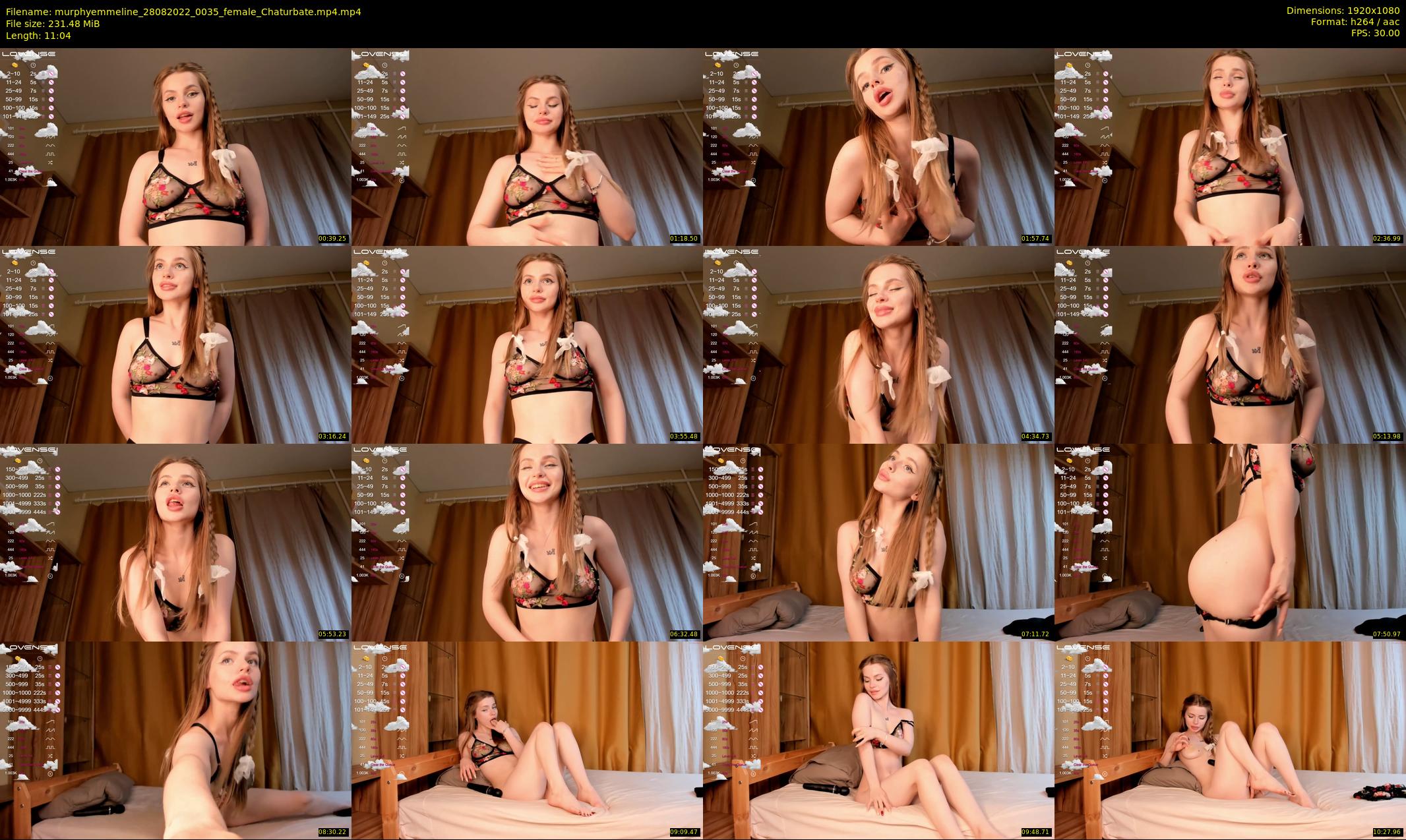 murphyemmeline — 12 minute Chaturbate female cam show recording, 1080p, Aug 28, 2022