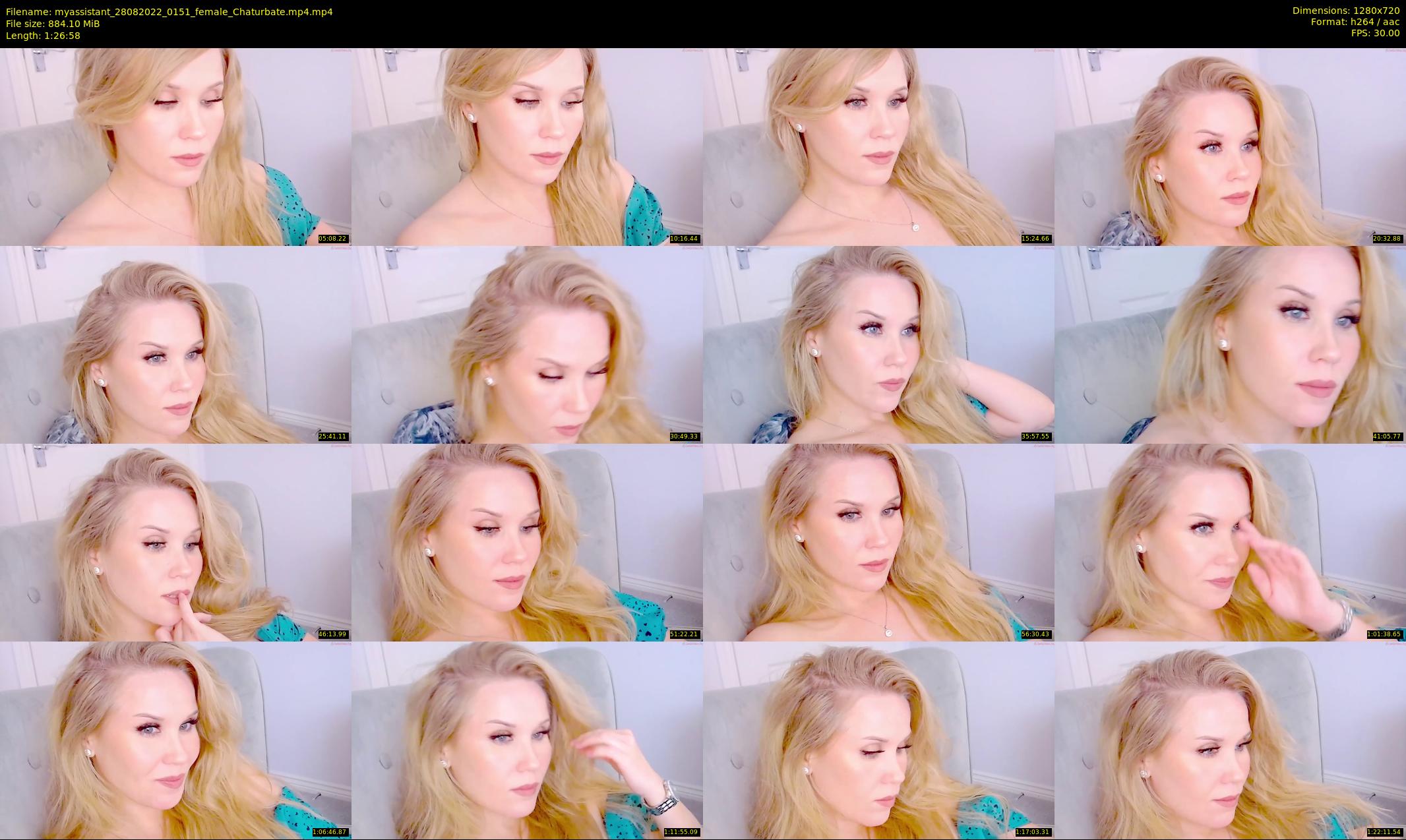 myassistant — 87 minute Chaturbate female cam show recording, 720p, Aug 28, 2022