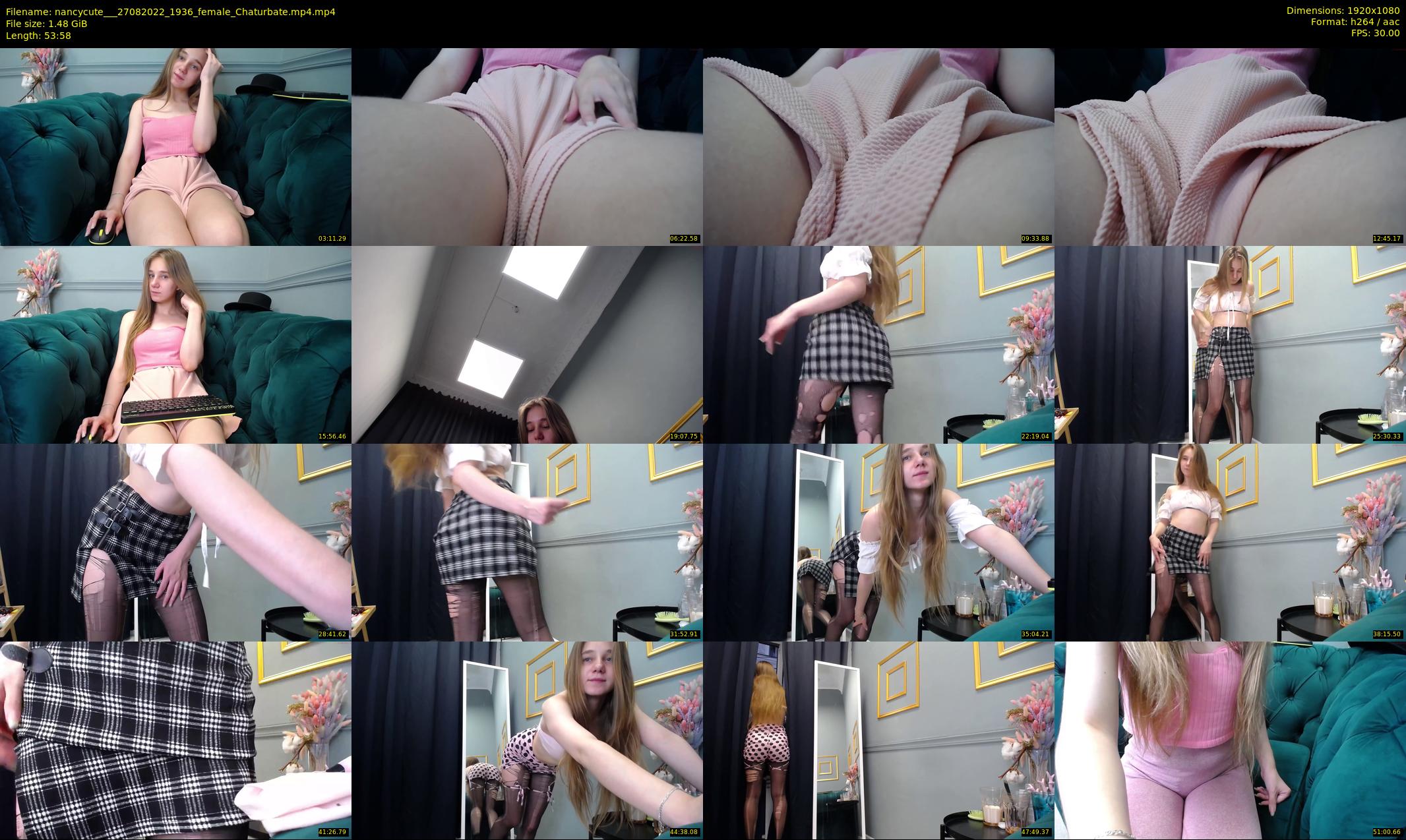 nancycute__ — 54 minute Chaturbate female cam show recording, 1080p, Aug 27, 2022