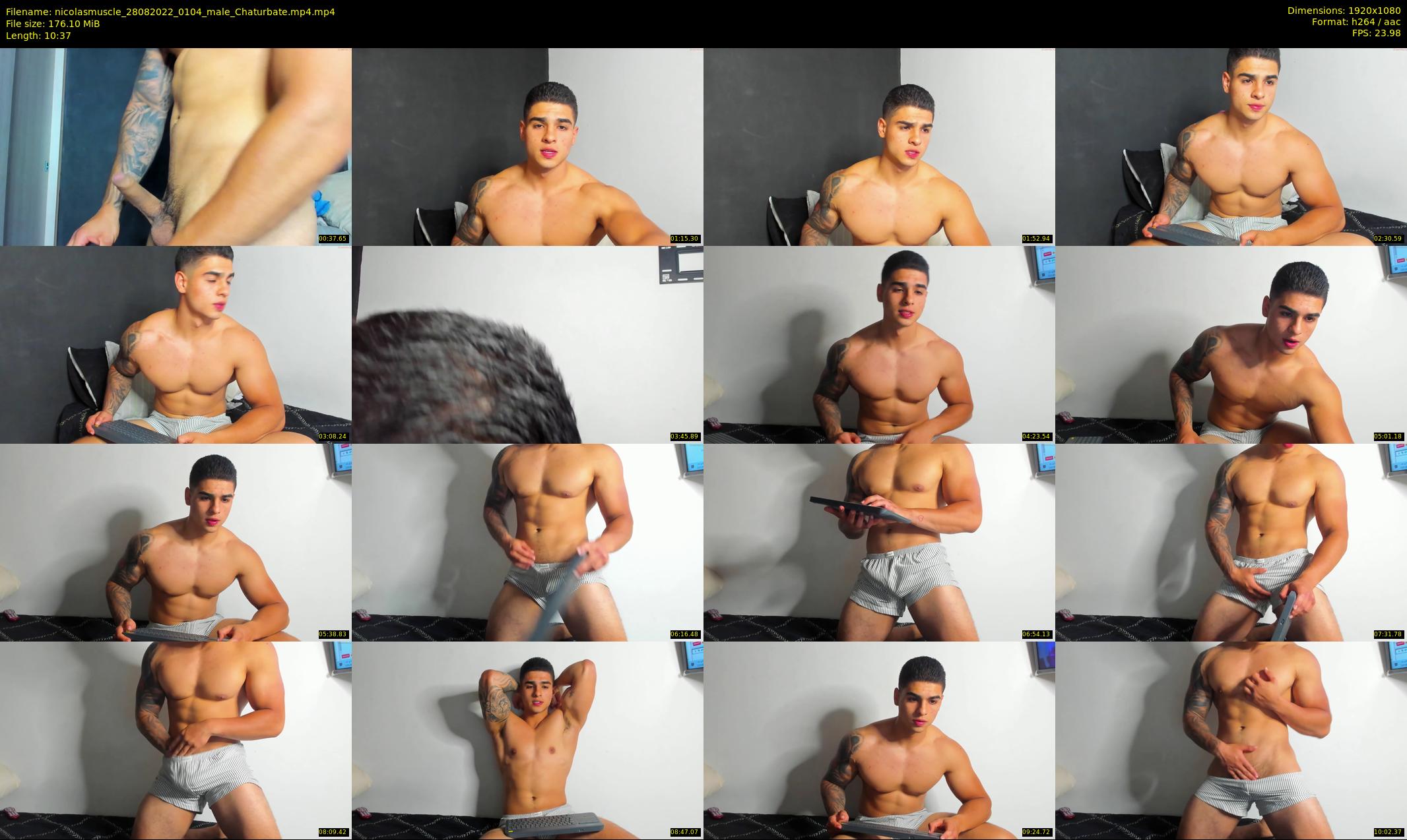 nicolasmuscle — 11 minute Chaturbate male cam show recording, 1080p, Aug 28, 2022