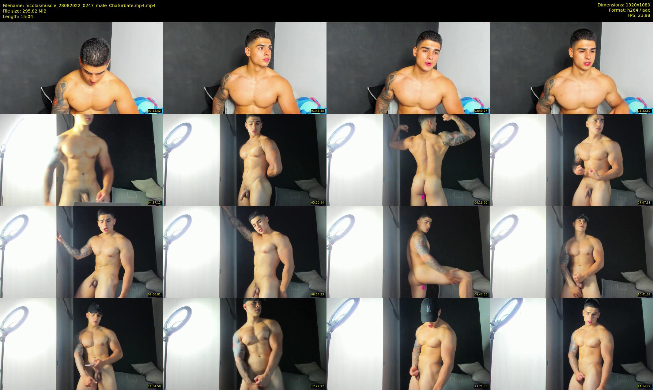 nicolasmuscle — 16 minute Chaturbate male cam show recording, 1080p, Aug 28, 2022