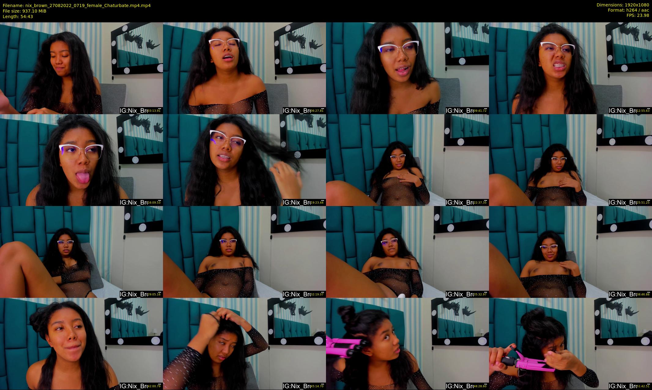 nix_brown — 55 minute Chaturbate female cam show recording, 1080p, Aug 27, 2022