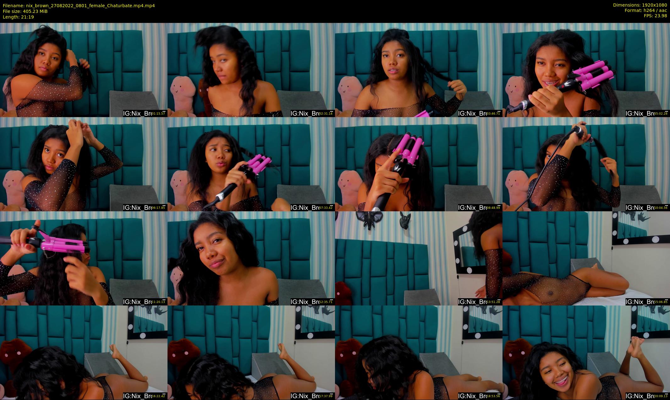 nix_brown — 22 minute Chaturbate female cam show recording, 1080p, Aug 27, 2022
