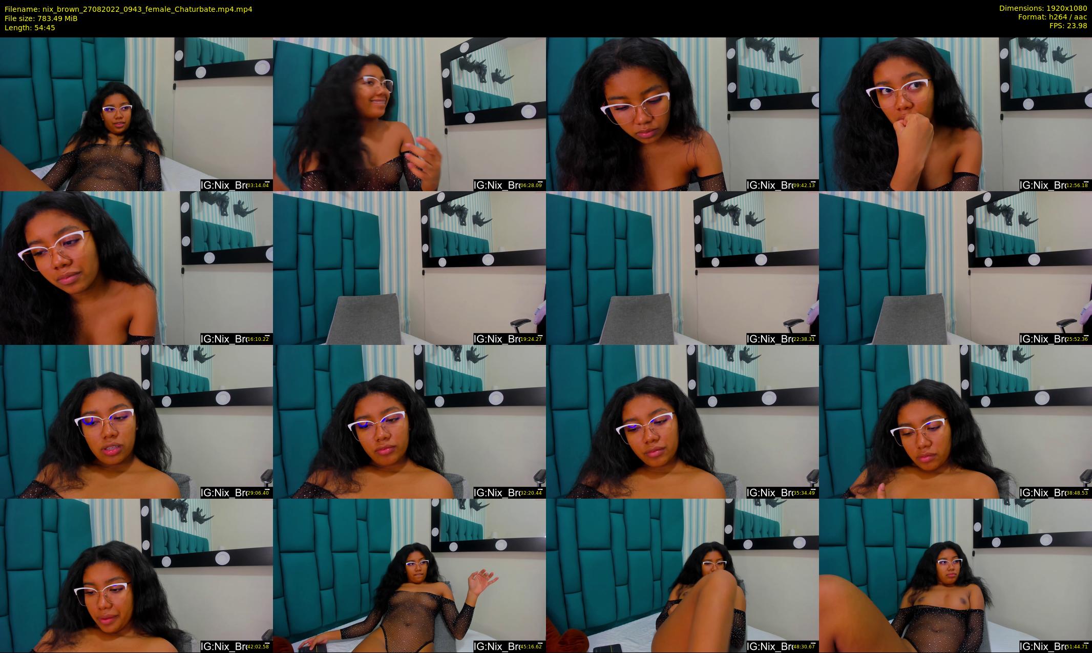 nix_brown — 55 minute Chaturbate female cam show recording, 1080p, Aug 27, 2022