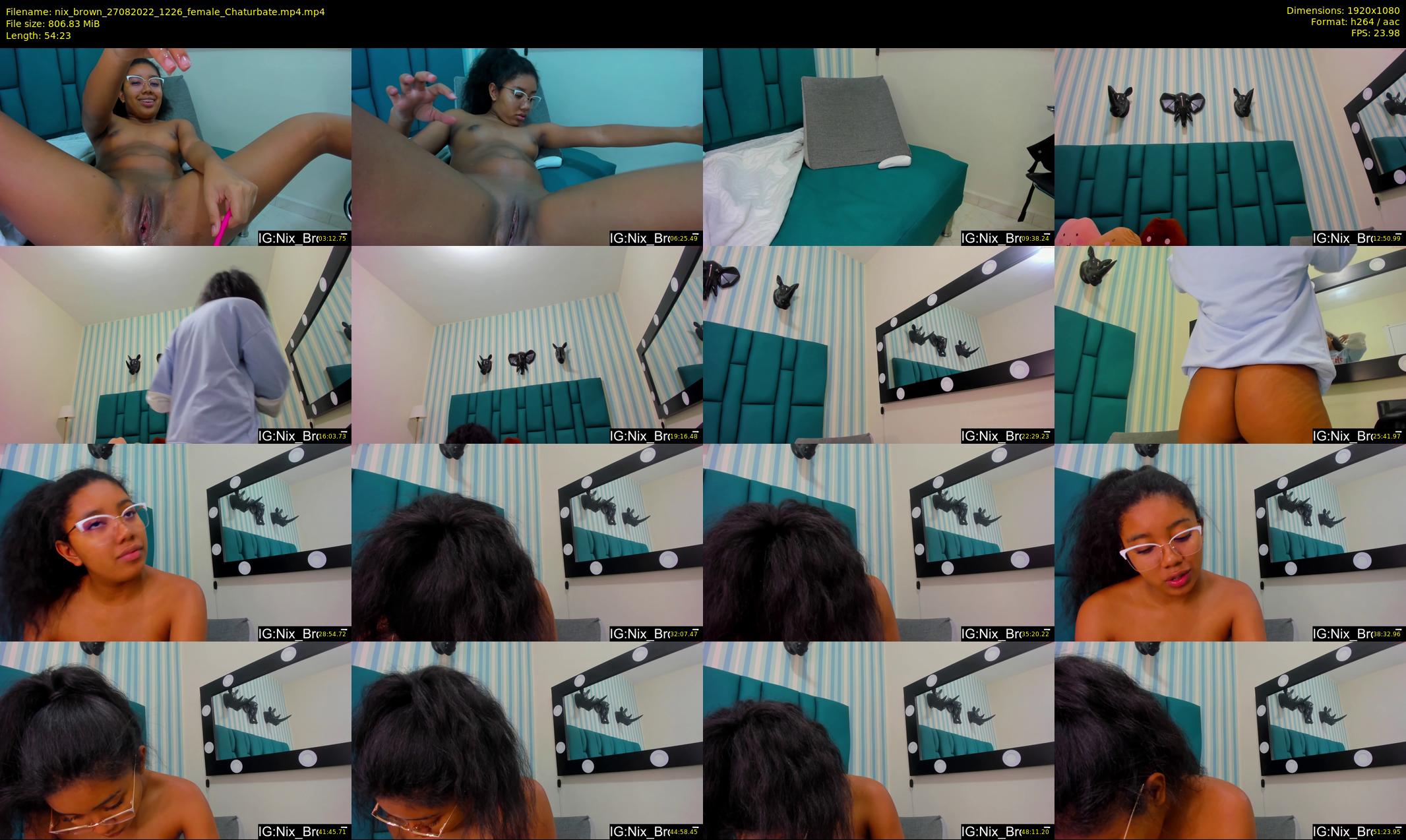 nix_brown — 55 minute Chaturbate female cam show recording, 1080p, Aug 27, 2022