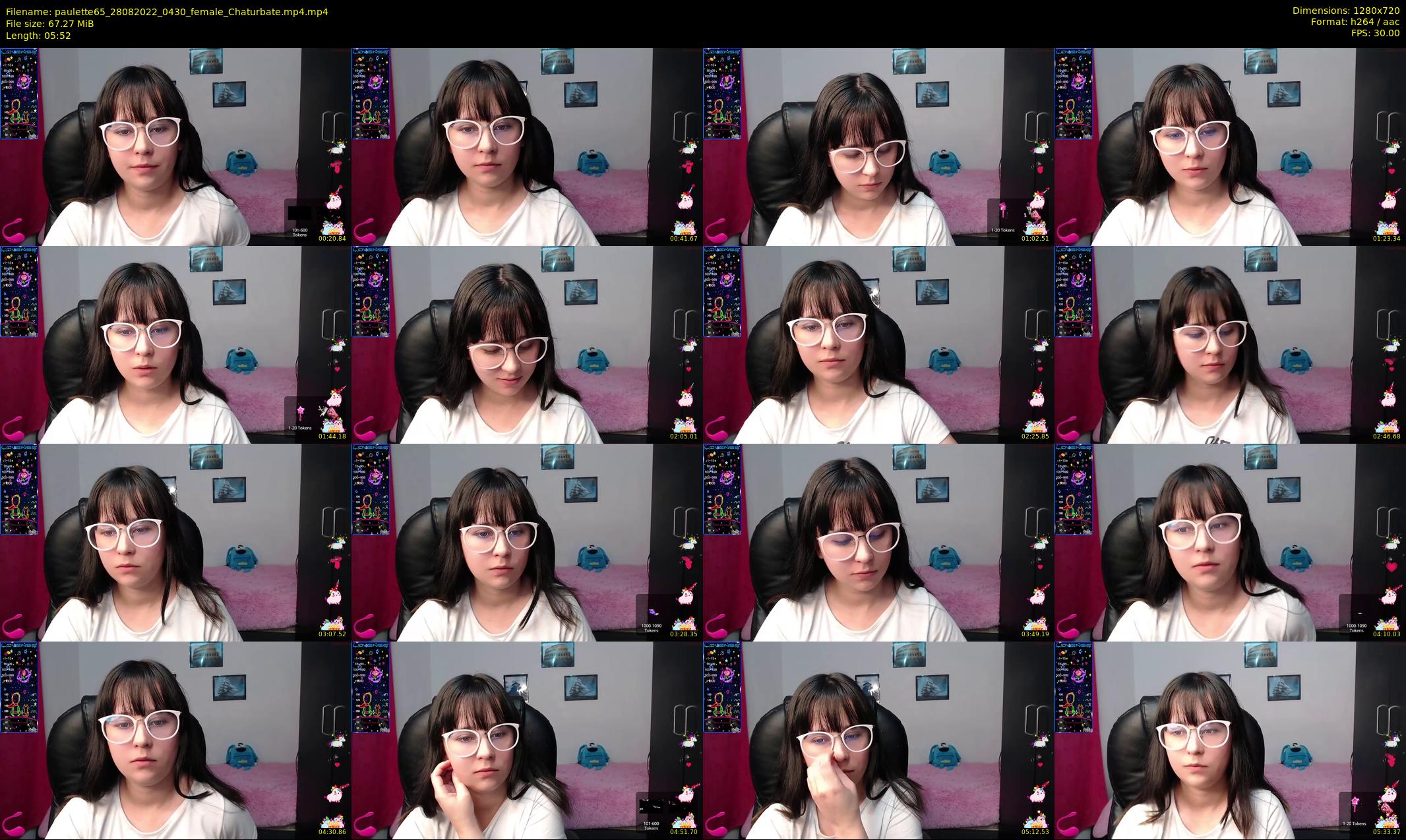 paulette65 — 6 minute Chaturbate female cam show recording, 720p, Aug 28, 2022