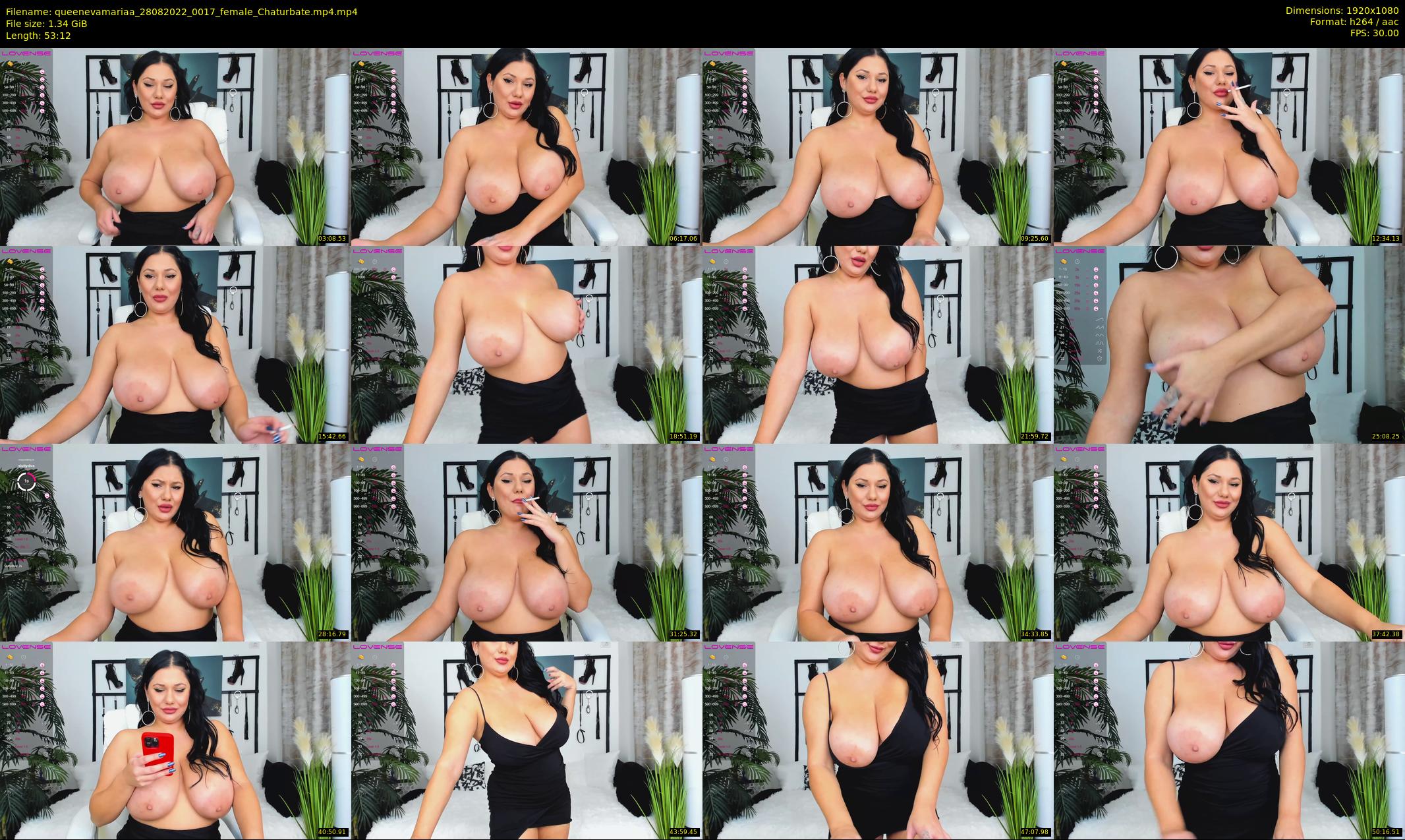 queenevamariaa — 54 minute Chaturbate female cam show recording, 1080p, Aug 28, 2022