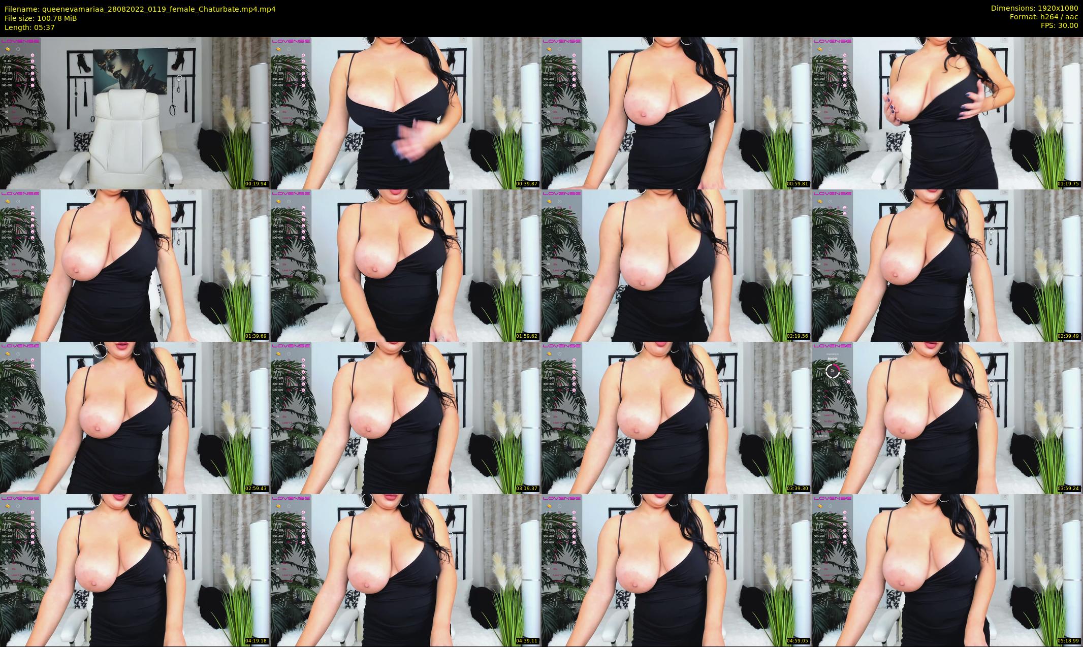 queenevamariaa — 6 minute Chaturbate female cam show recording, 1080p, Aug 28, 2022