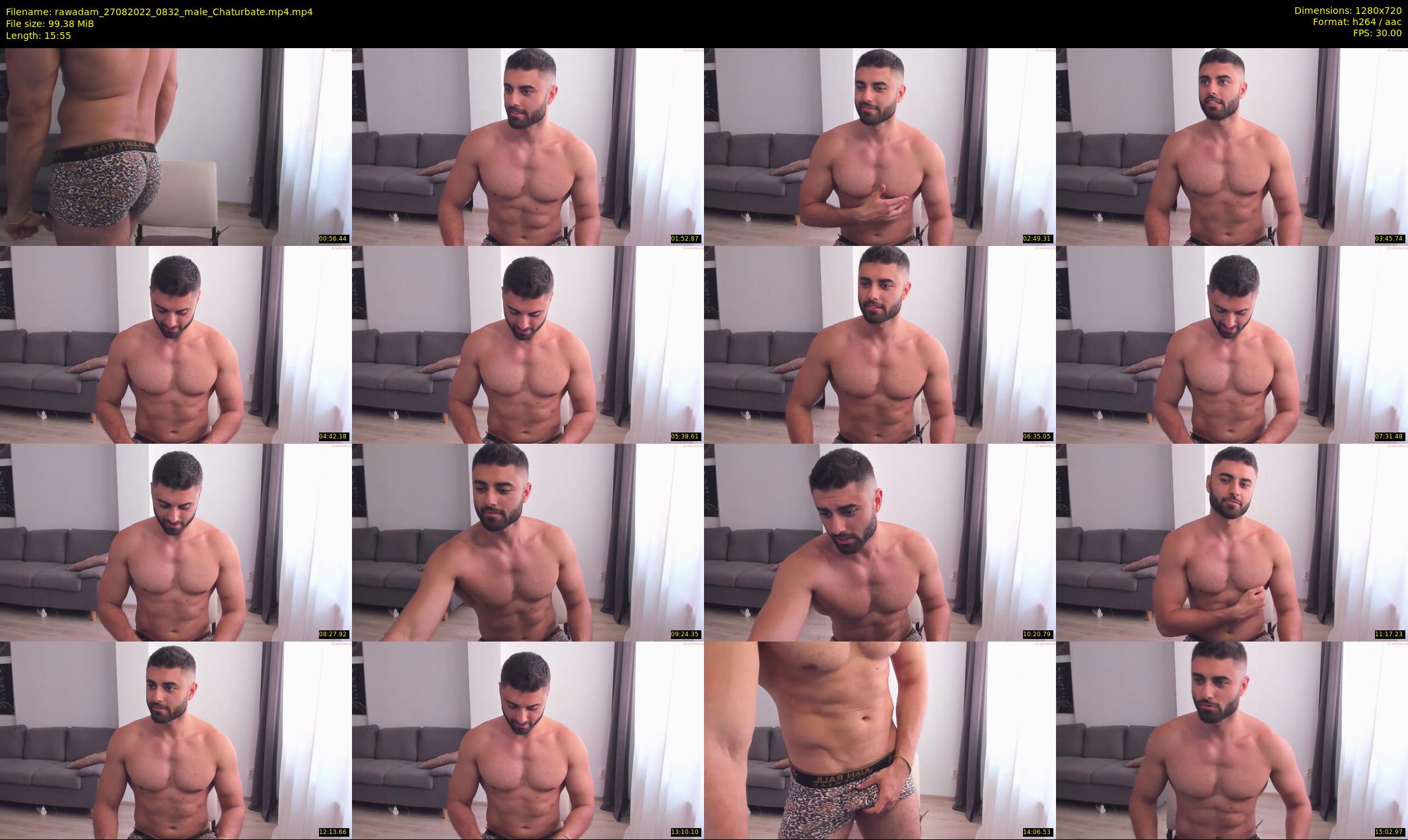 rawadam — 16 minute Chaturbate male cam show recording, 720p, Aug 27, 2022