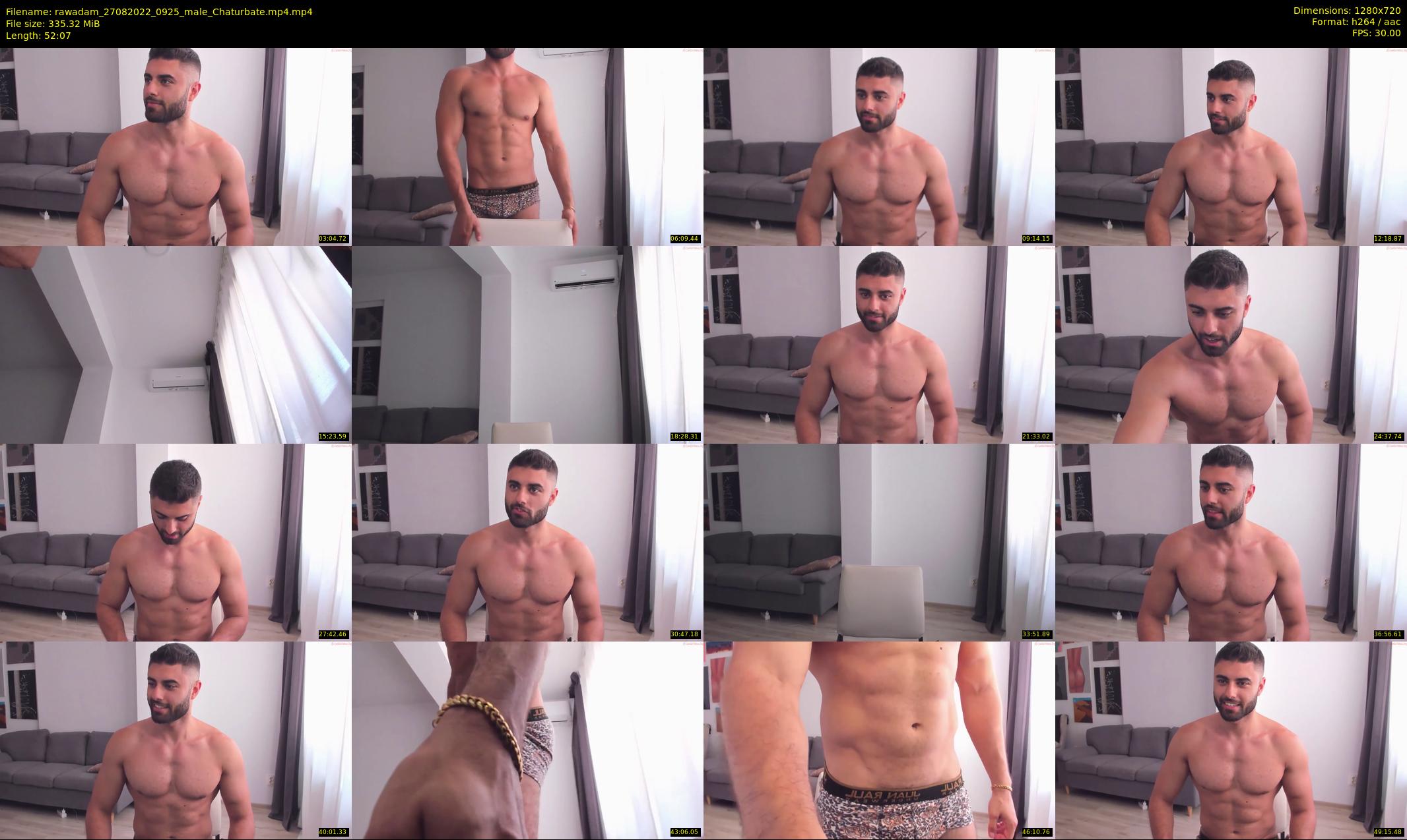 rawadam — 53 minute Chaturbate male cam show recording, 720p, Aug 27, 2022