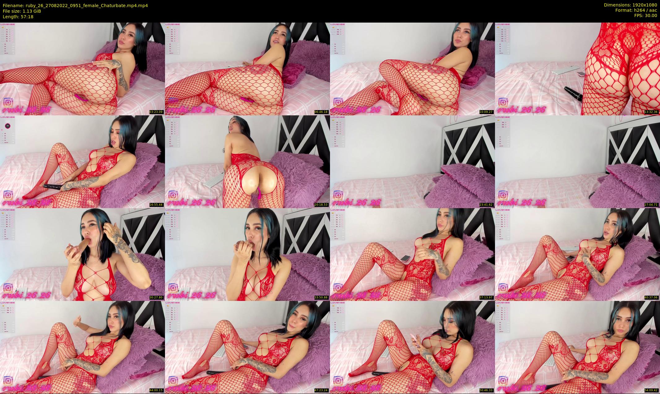 ruby_26 — 58 minute Chaturbate female cam show recording, 1080p, Aug 27, 2022
