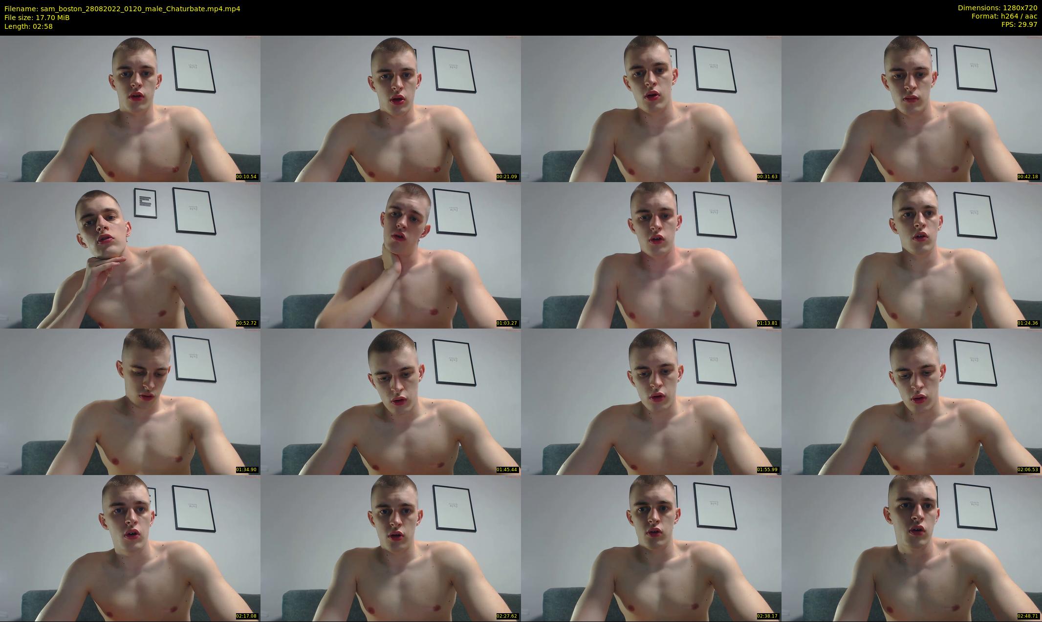 sam_boston — 3 minute Chaturbate male cam show recording, 720p, Aug 28, 2022