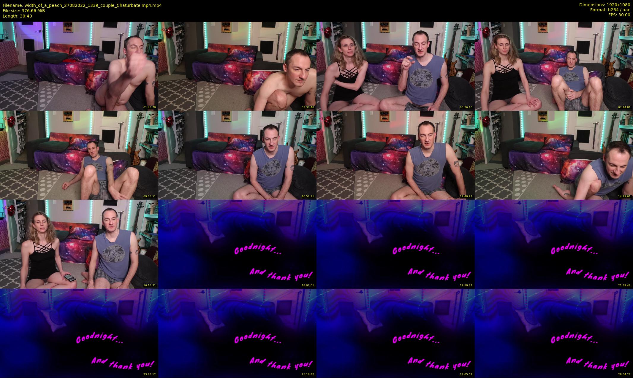 width_of_a_peach — 31 minute Chaturbate couple cam show recording, 1080p, Aug 27, 2022