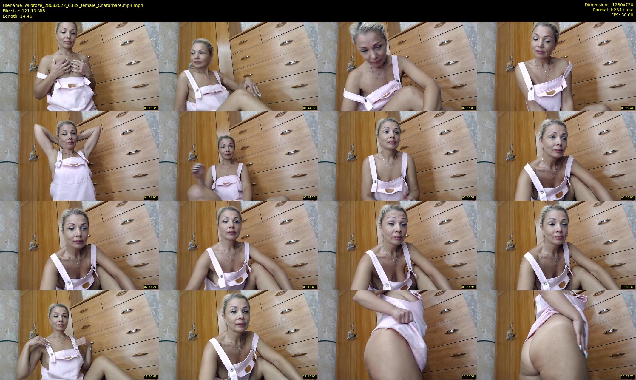 wildroze — 15 minute Chaturbate female cam show recording, 720p, Aug 28, 2022