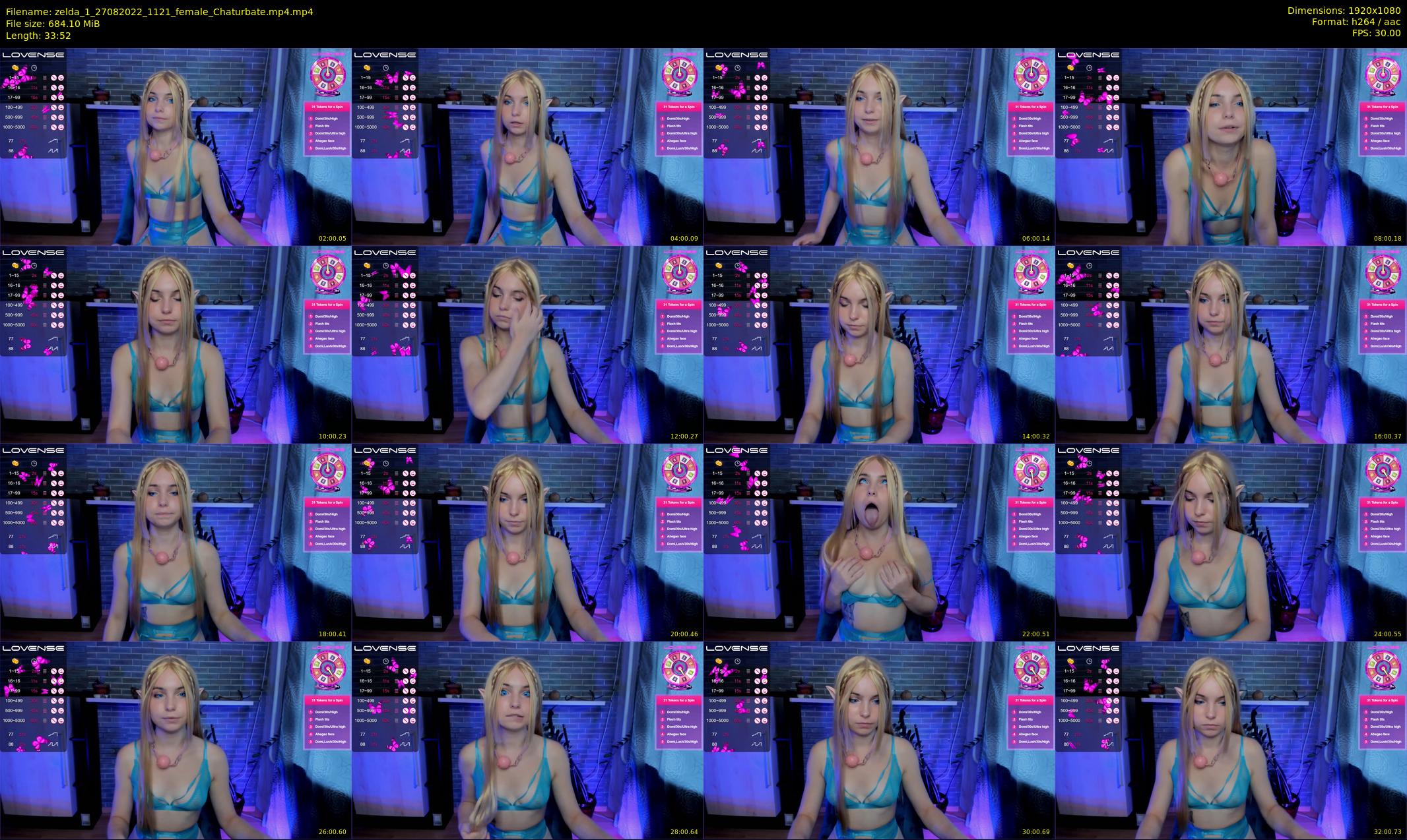 zelda_1 — 34 minute Chaturbate female cam show recording, 1080p, Aug 27, 2022