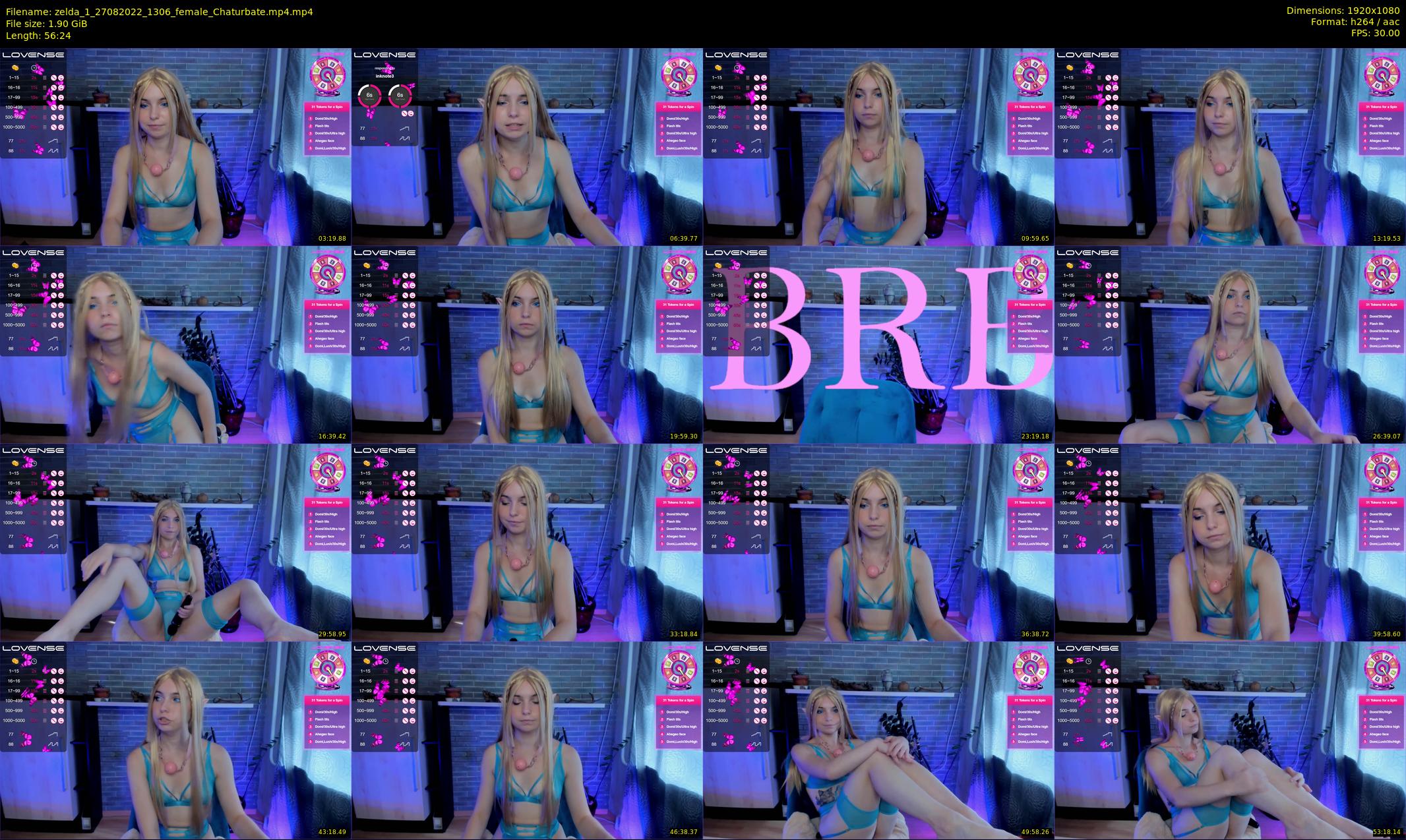 zelda_1 — 57 minute Chaturbate female cam show recording, 1080p, Aug 27, 2022