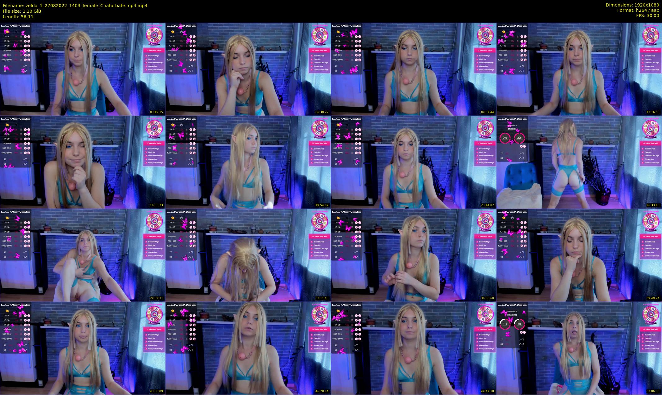 zelda_1 — 57 minute Chaturbate female cam show recording, 1080p, Aug 27, 2022