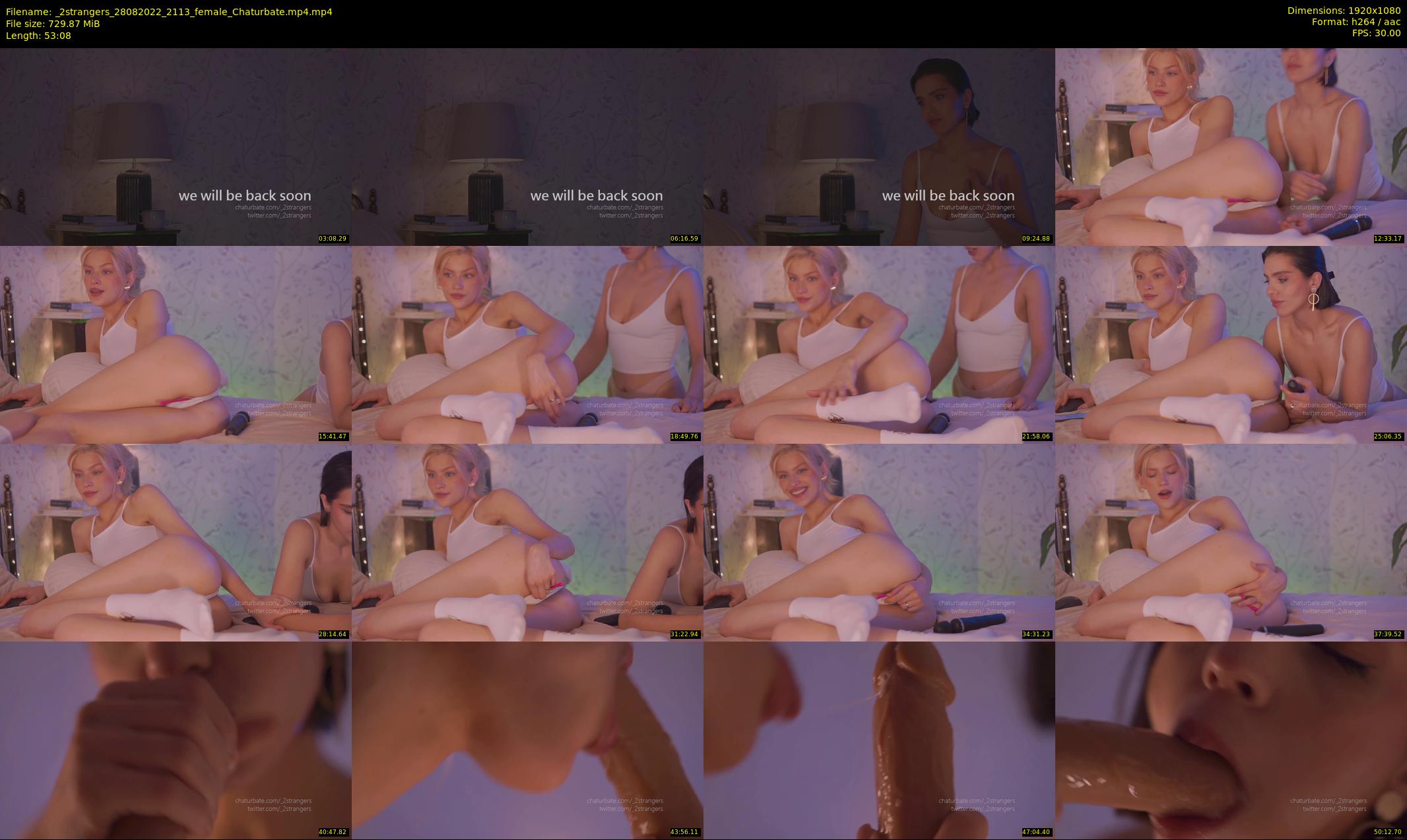 _2strangers — 54 minute Chaturbate couple cam show recording, 1080p, Aug 28, 2022