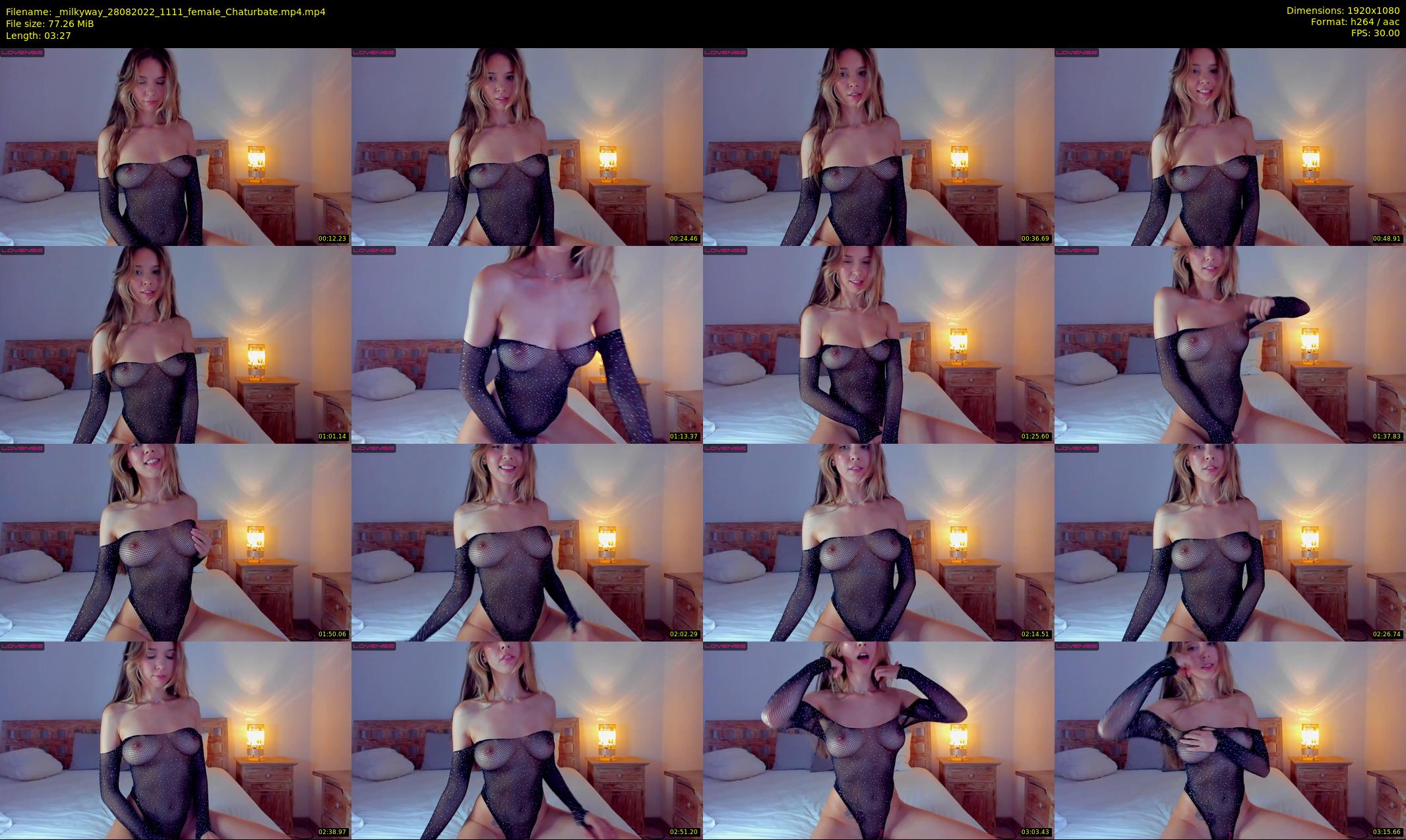 _milkyway — 4 minute Chaturbate female cam show recording, 1080p, Aug 28, 2022