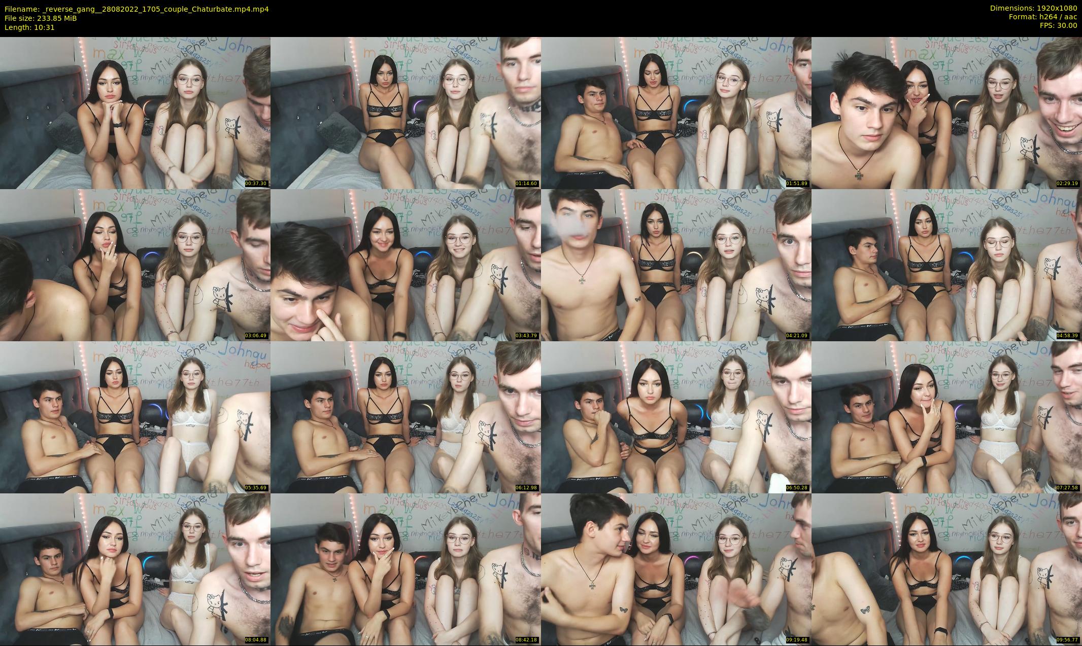 _reverse_gang_ — 11 minute Chaturbate couple cam show recording, 1080p, Aug 28, 2022
