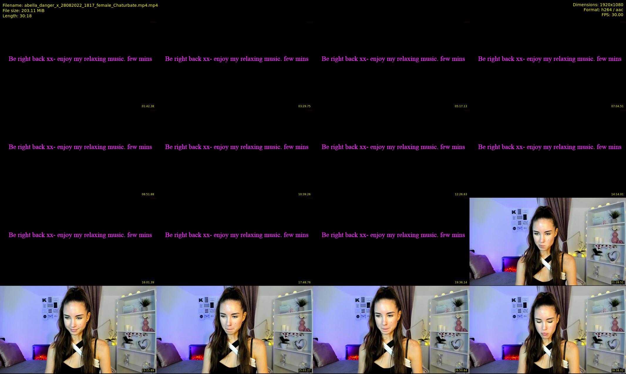 abella_danger_x — 31 minute Chaturbate female cam show recording, 1080p, Aug 28, 2022