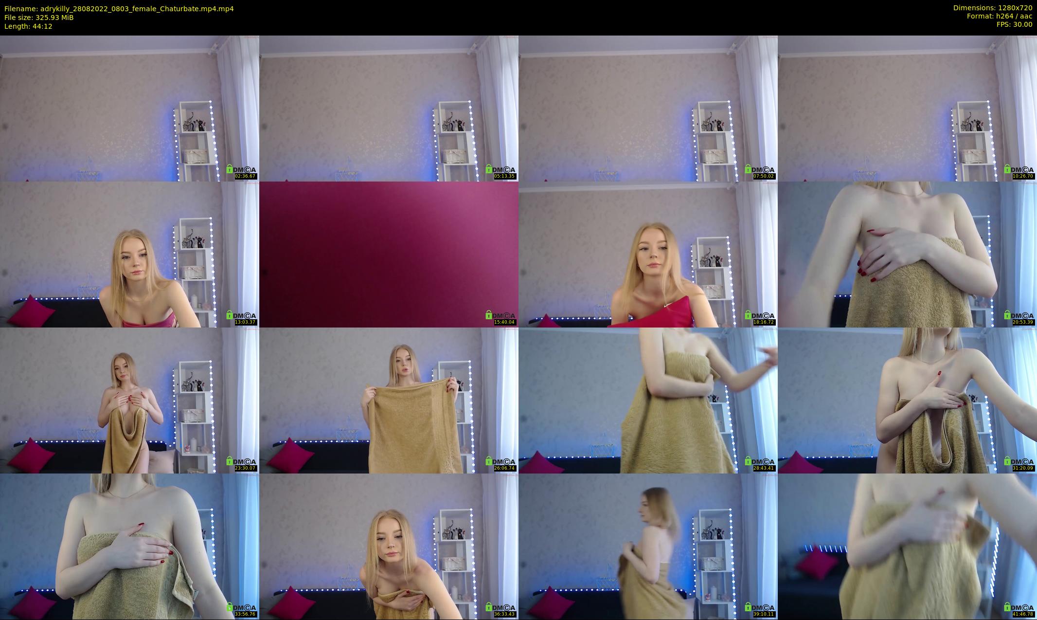 adrykilly — 45 minute Chaturbate female cam show recording, 720p, Aug 28, 2022
