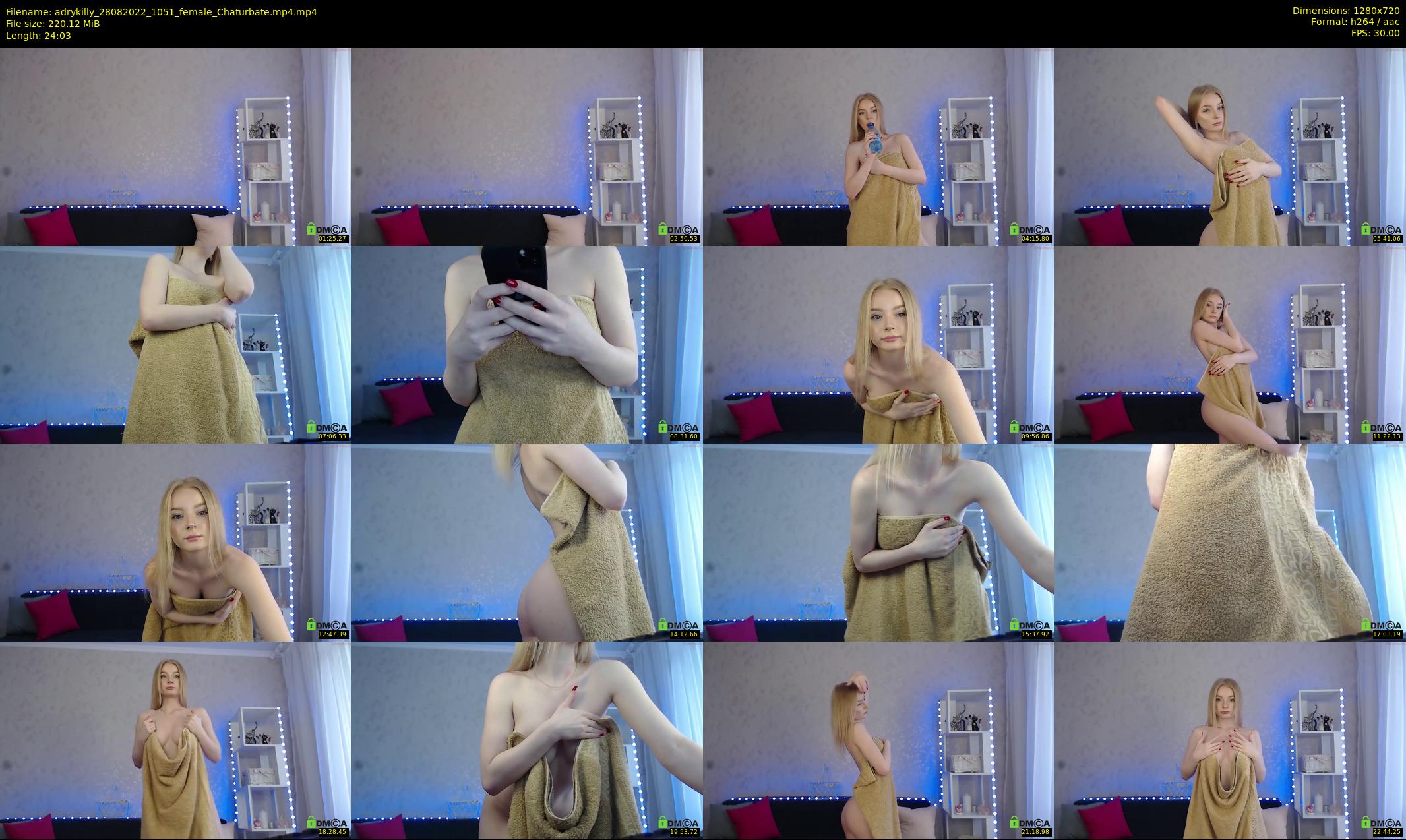 adrykilly — 25 minute Chaturbate female cam show recording, 720p, Aug 28, 2022