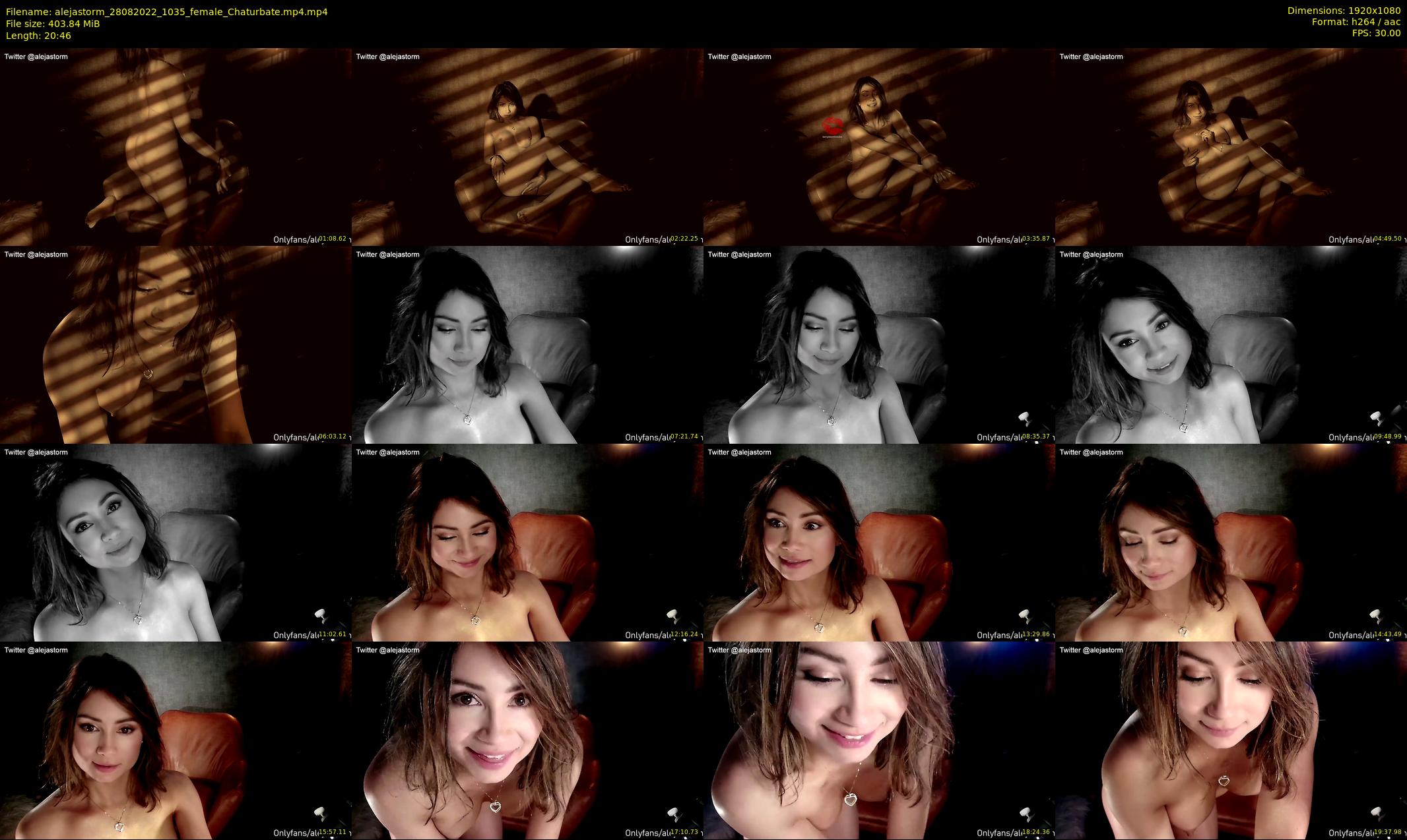 alejastorm — 21 minute Chaturbate female cam show recording, 1080p, Aug 28, 2022
