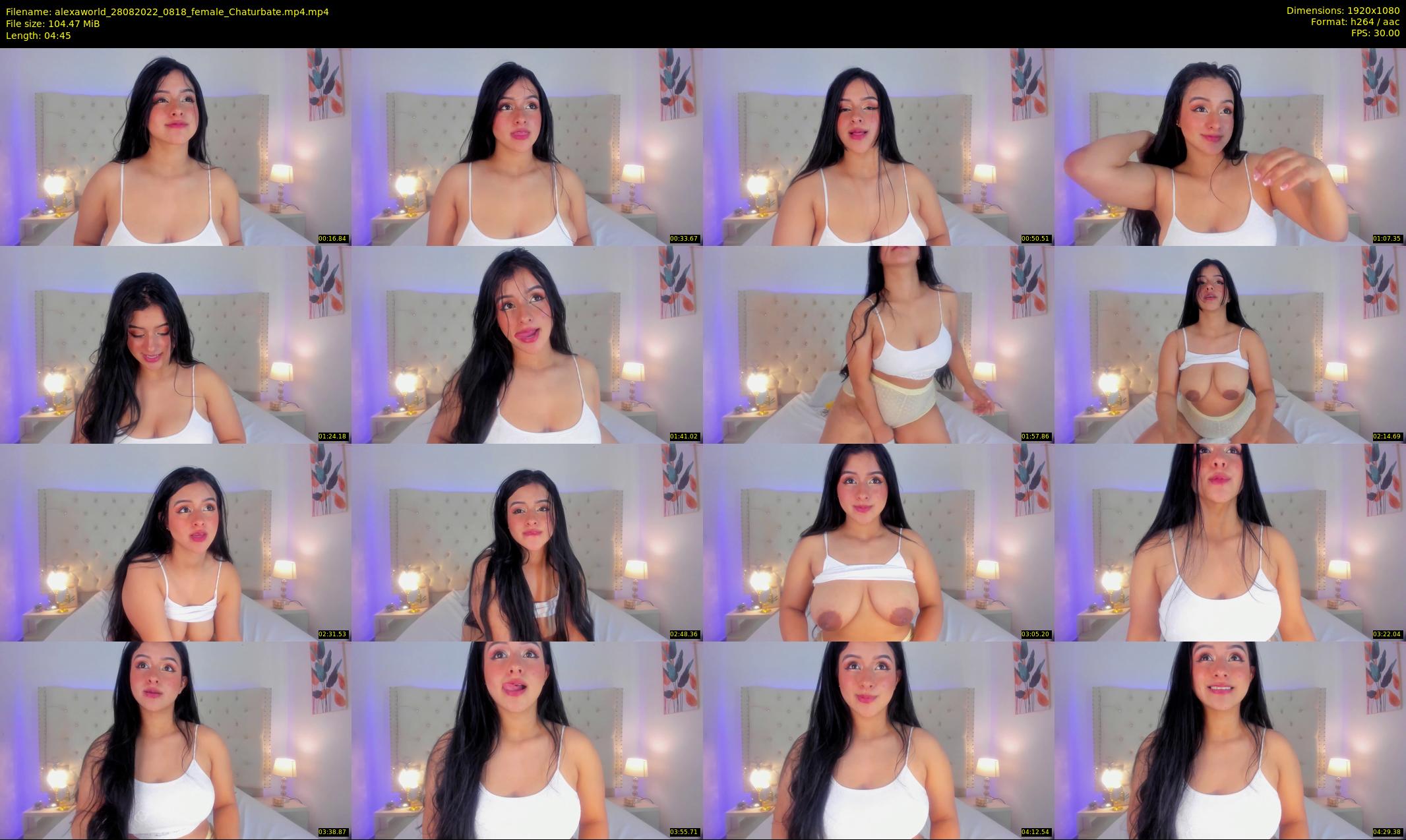 alexaworld — 5 minute Chaturbate female cam show recording, 1080p, Aug 28, 2022